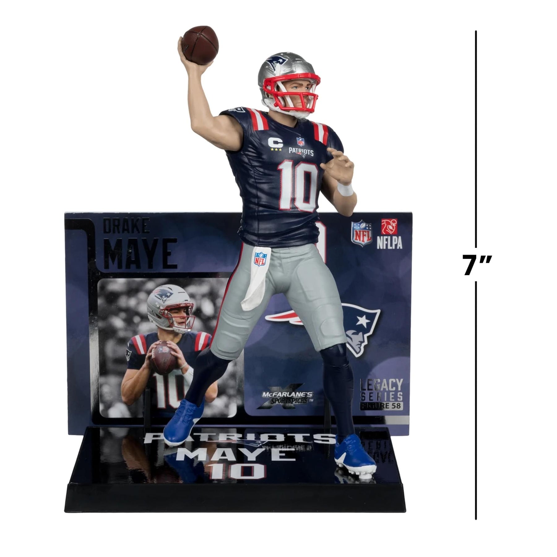 Drake Maye (New England Patriots) NFL McFarlane SportsPicks 7-Inch Figure