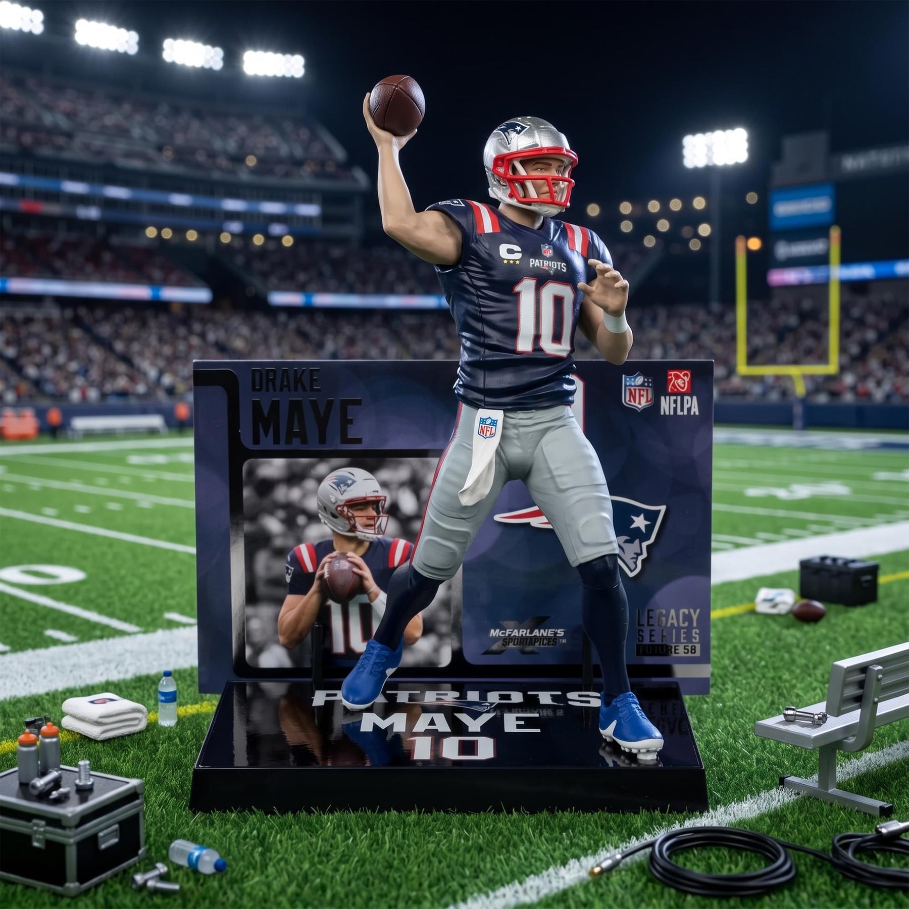 Drake Maye (New England Patriots) NFL McFarlane SportsPicks 7-Inch Figure