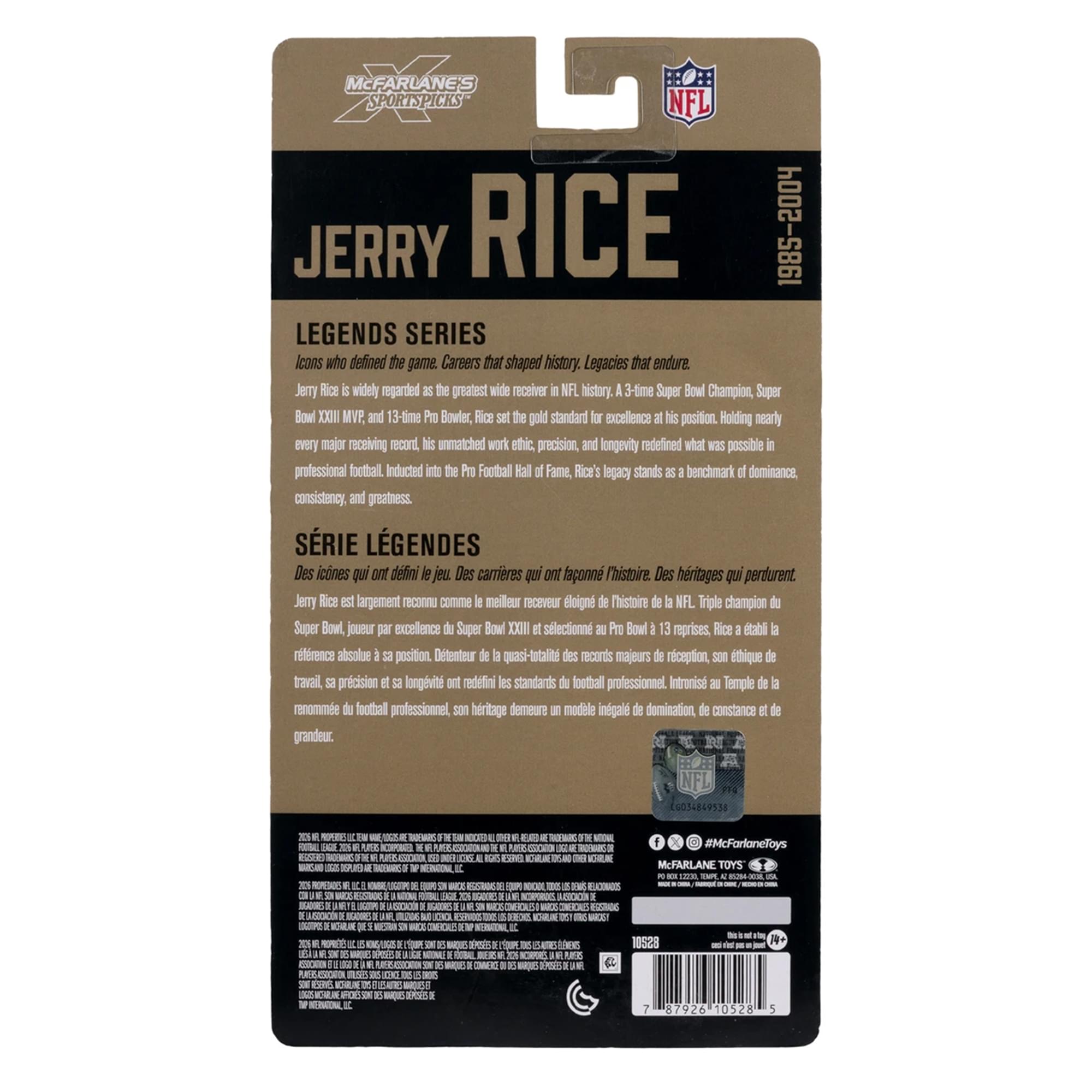Jerry Rice (San Francisco 49ers) NFL McFarlane SportsPicks 6-Inch Figure