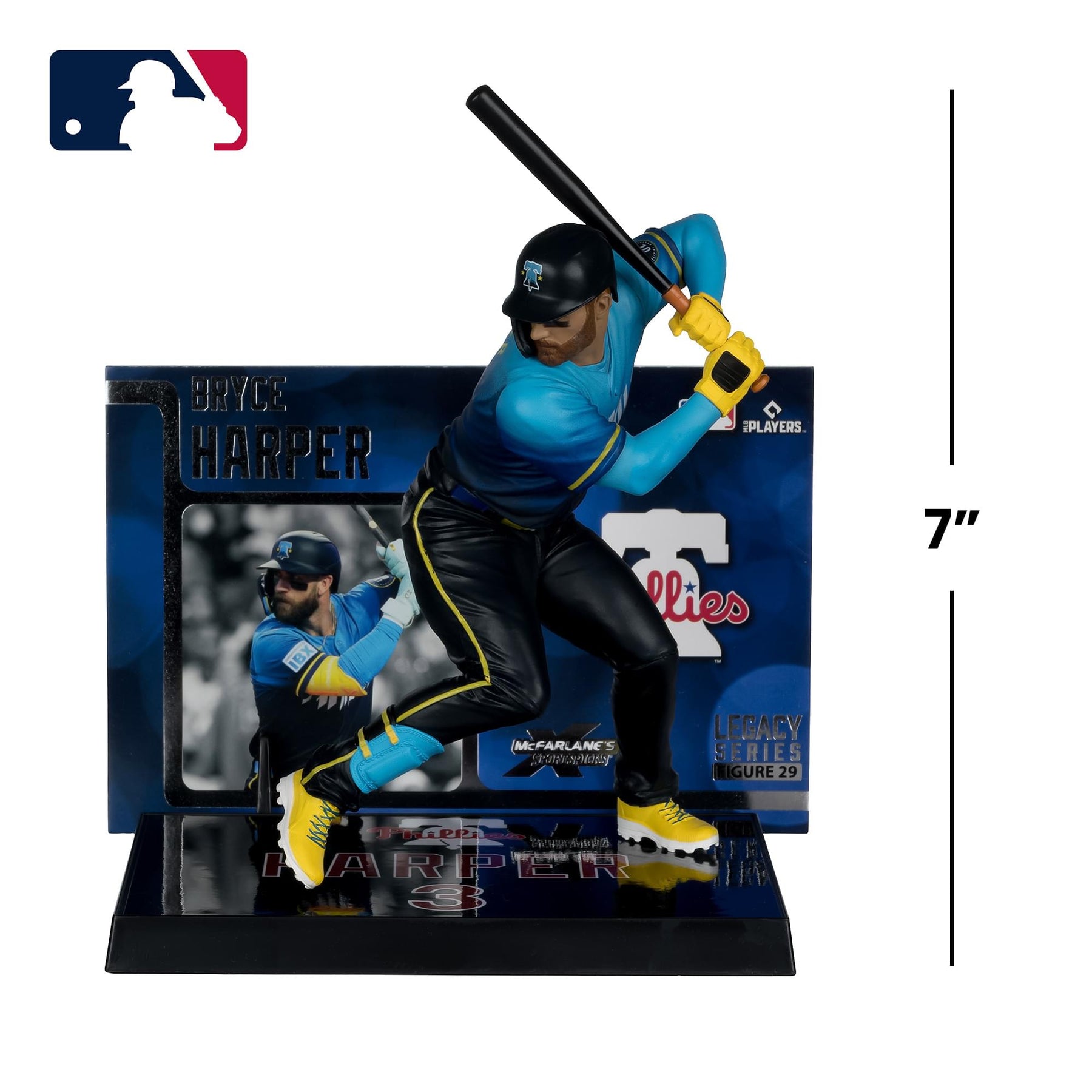Philadelphia Phillies MLB 7-Inch Figure | Bryce Harper (City Connect Jersey)