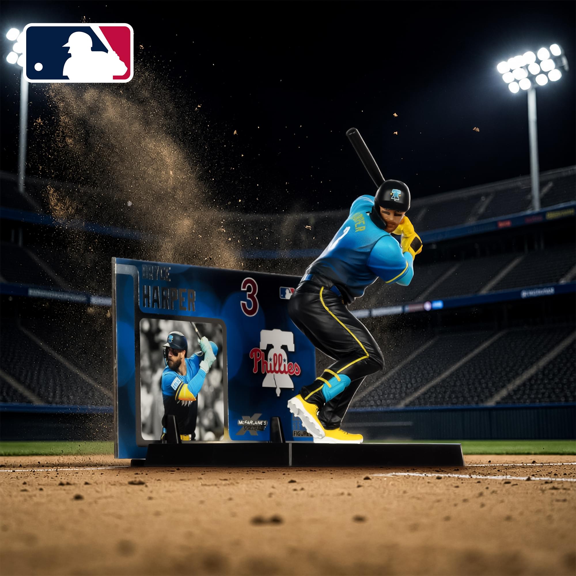 Philadelphia Phillies MLB 7-Inch Figure | Bryce Harper (City Connect Jersey)