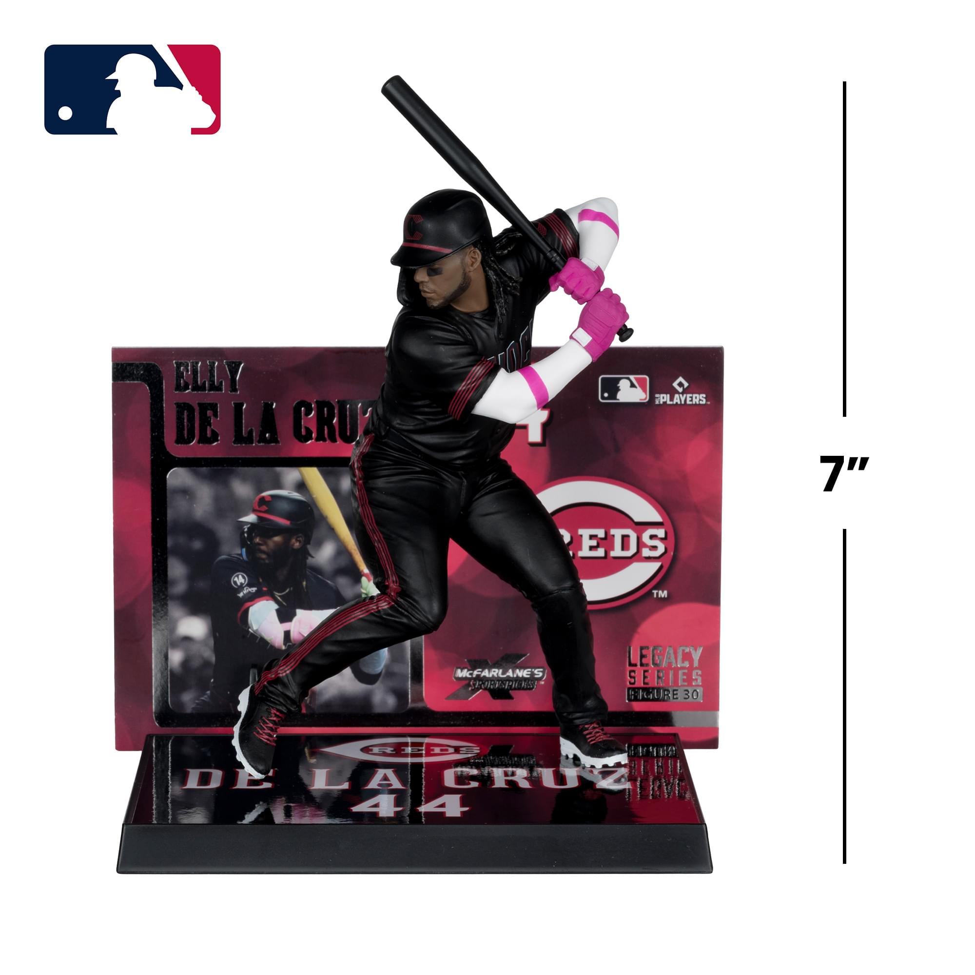 Cincinnati Reds MLB 7-Inch Figure | Elly De La Cruz (City Connect Jersey)