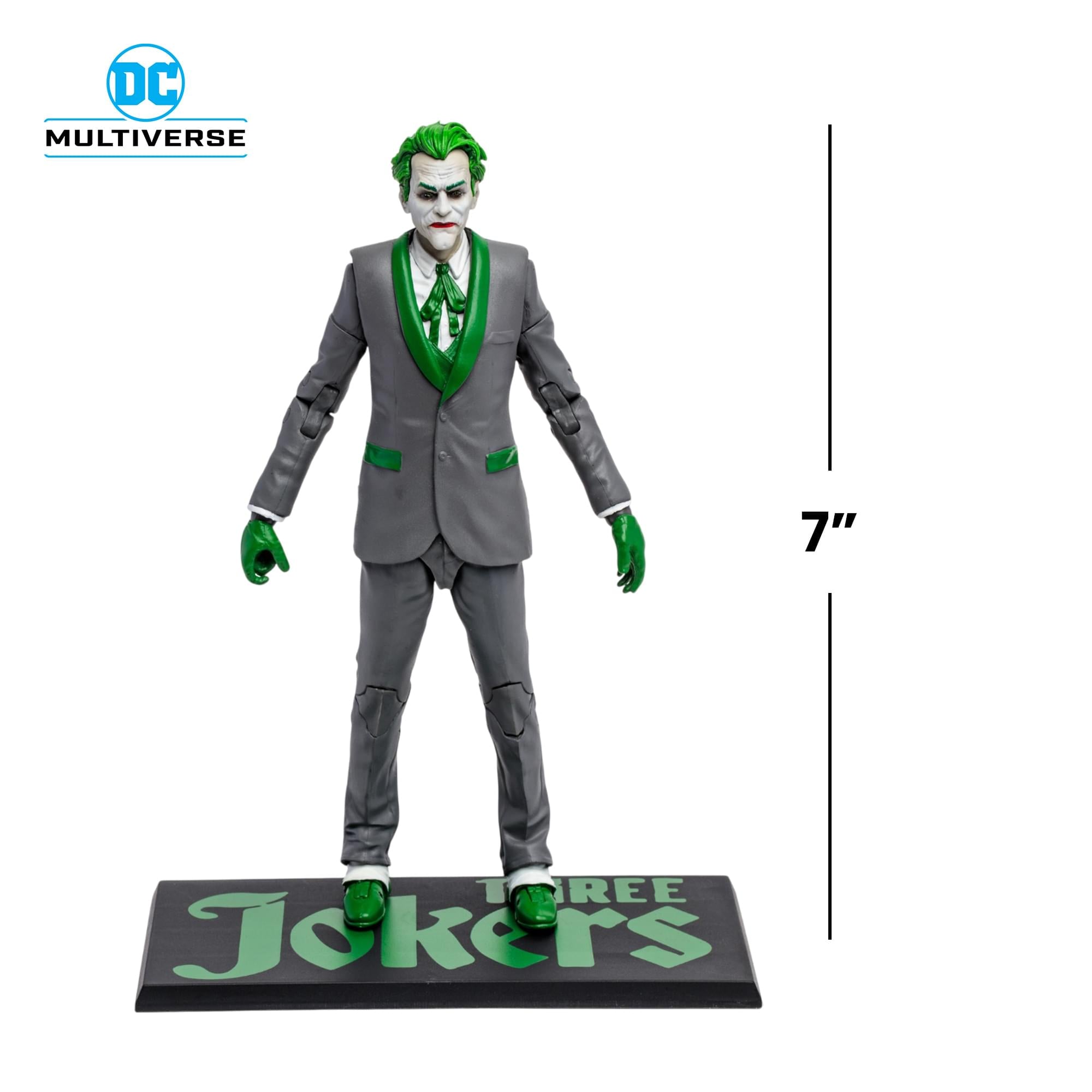 DC Multiverse Batman: Three Jokers Action Figure | Joker BW Accent Edition