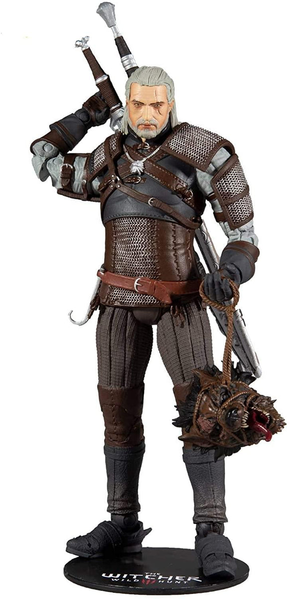 REOZIGN Statuetta Geralt Con Spada 24 Cm, PVC, Personaggio Gioco The Witcher, Modello Da Collezione, Regalo Per Fan