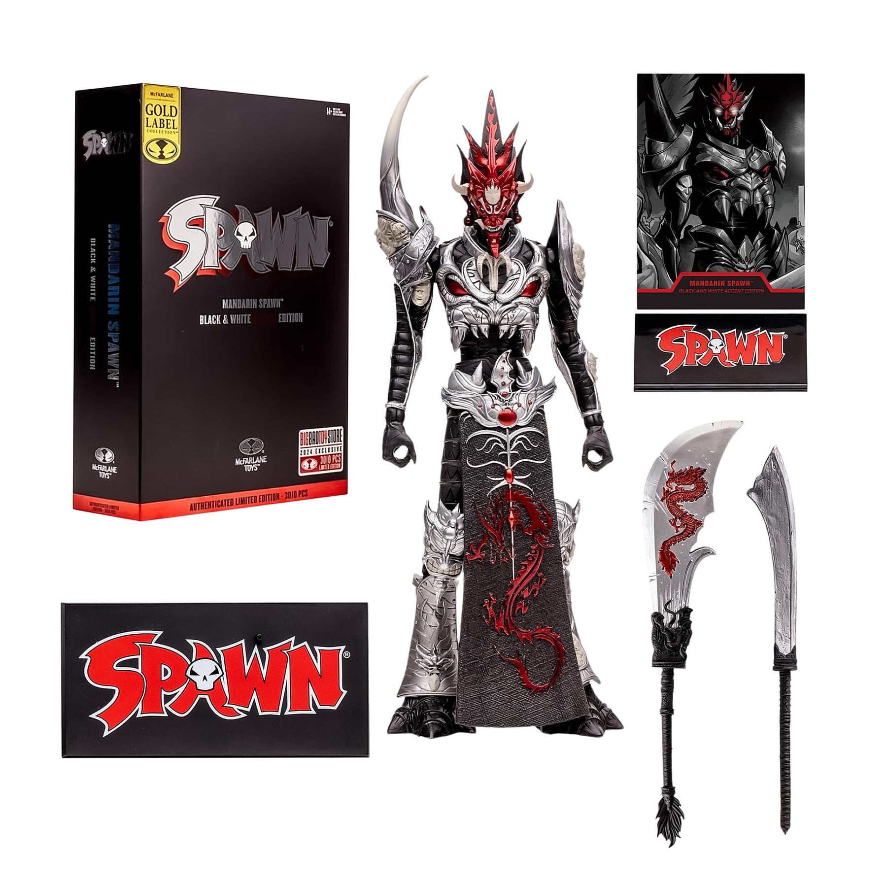 Spawn Universe Action Figure | Mandarin Spawn BW Accent Edition