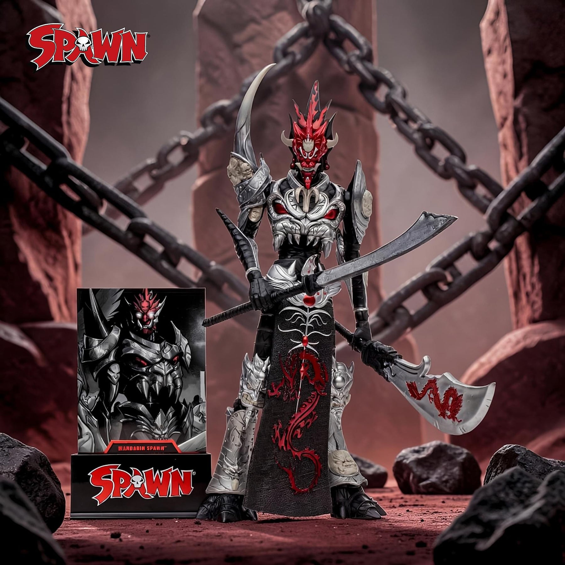 Spawn Universe Action Figure | Mandarin Spawn BW Accent Edition