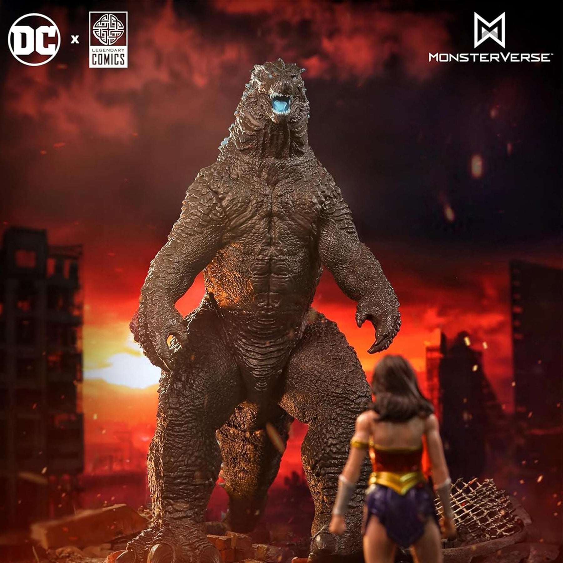 DC Multiverse x Monsterverse | Wonder Woman vs Atomic Blast Godzilla