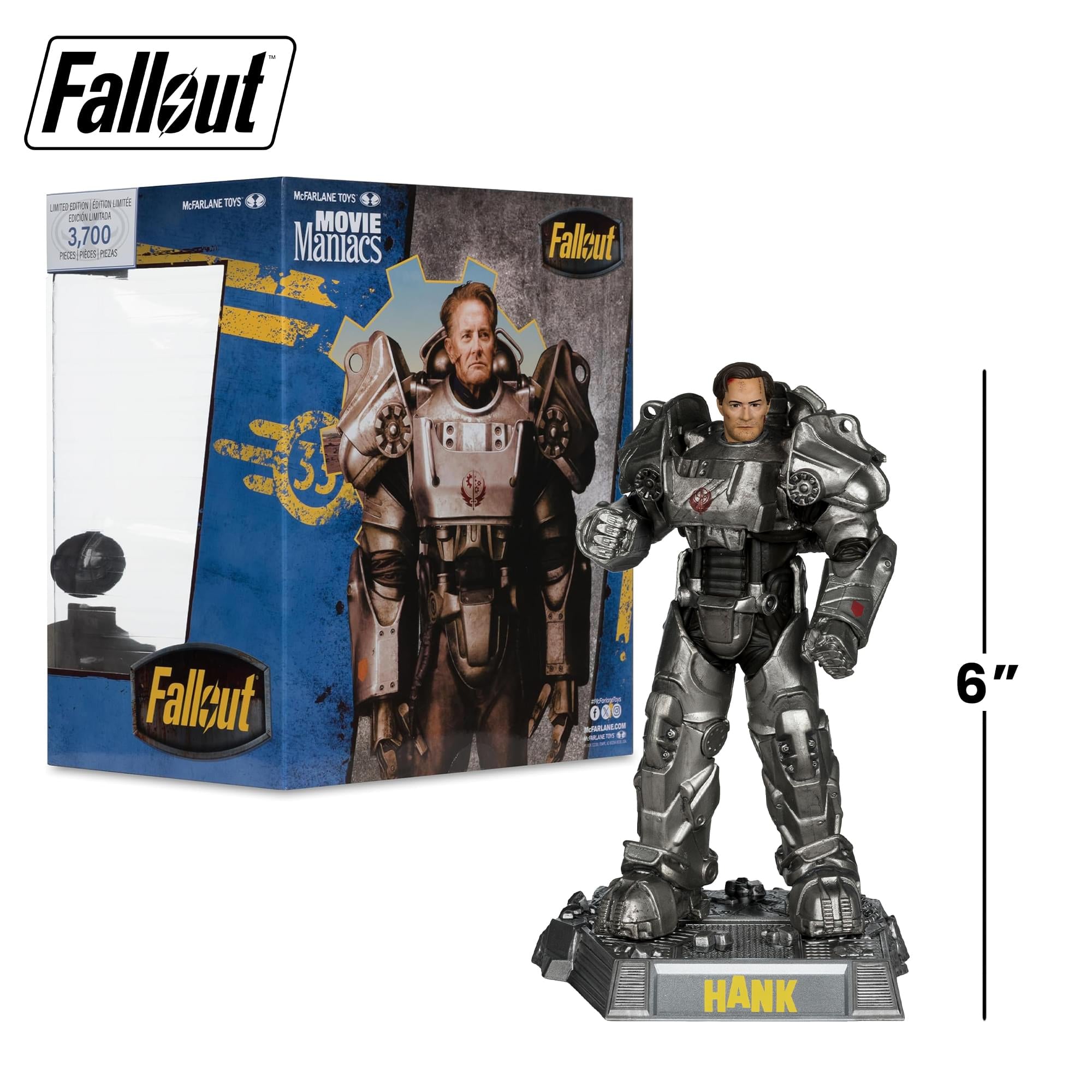 Fallout Movie Maniacs 6 Inch Posed Figure | Hank MacLean