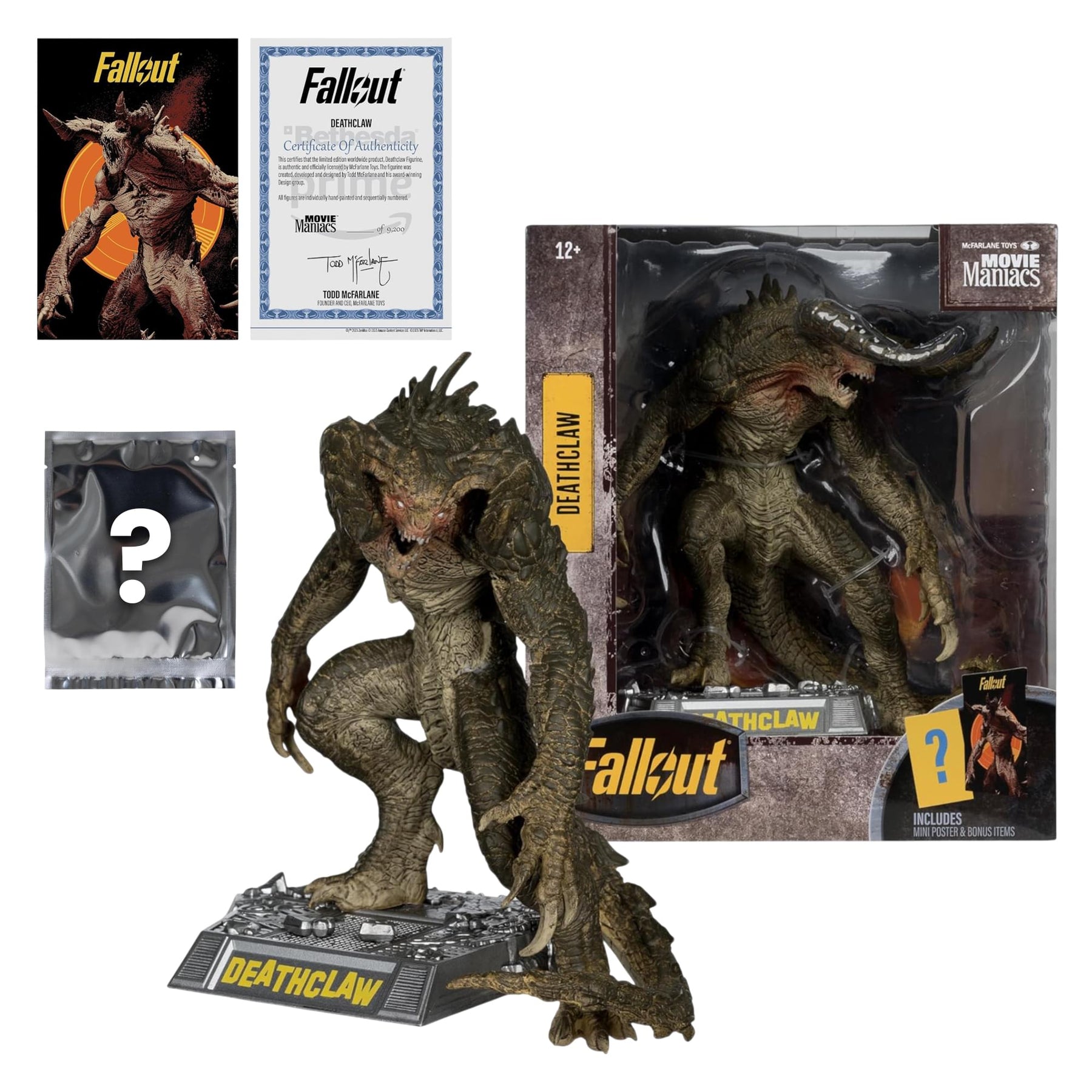 Fallout Movie Maniacs 6 Inch Posed Figure | Deathclaw