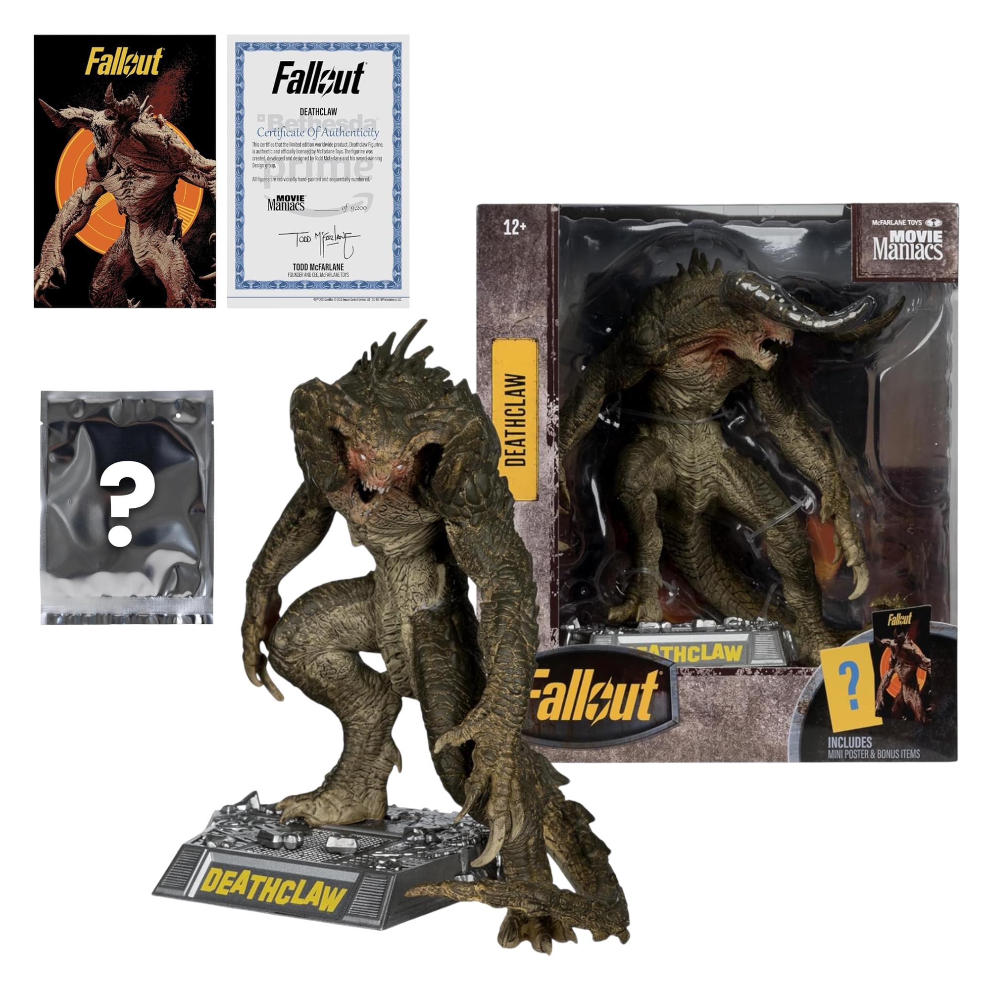 Fallout Movie Maniacs 6 Inch Posed Figure | Deathclaw