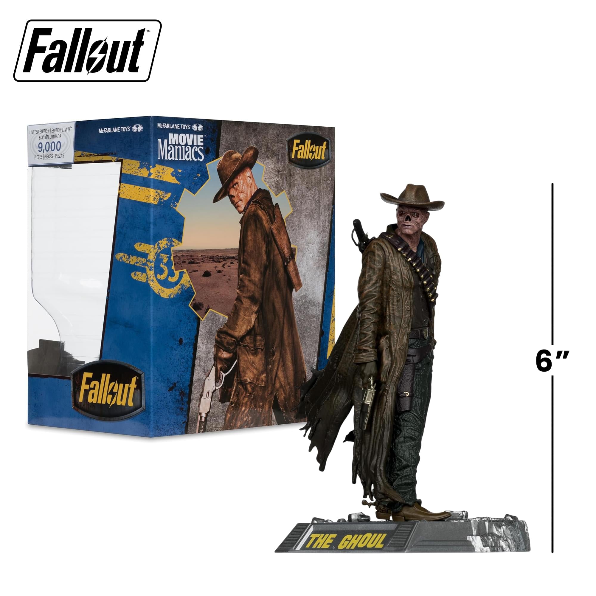 Fallout Movie Maniacs 6 Inch Posed Figure | The Ghoul
