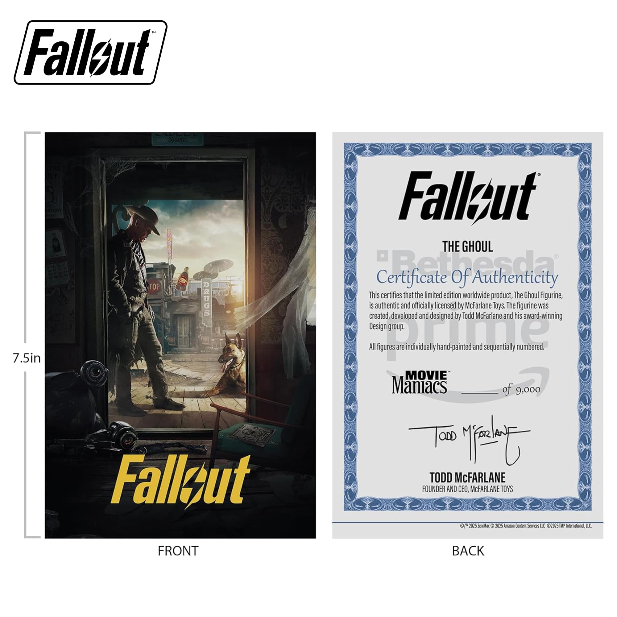 Fallout Movie Maniacs 6 Inch Posed Figure | The Ghoul