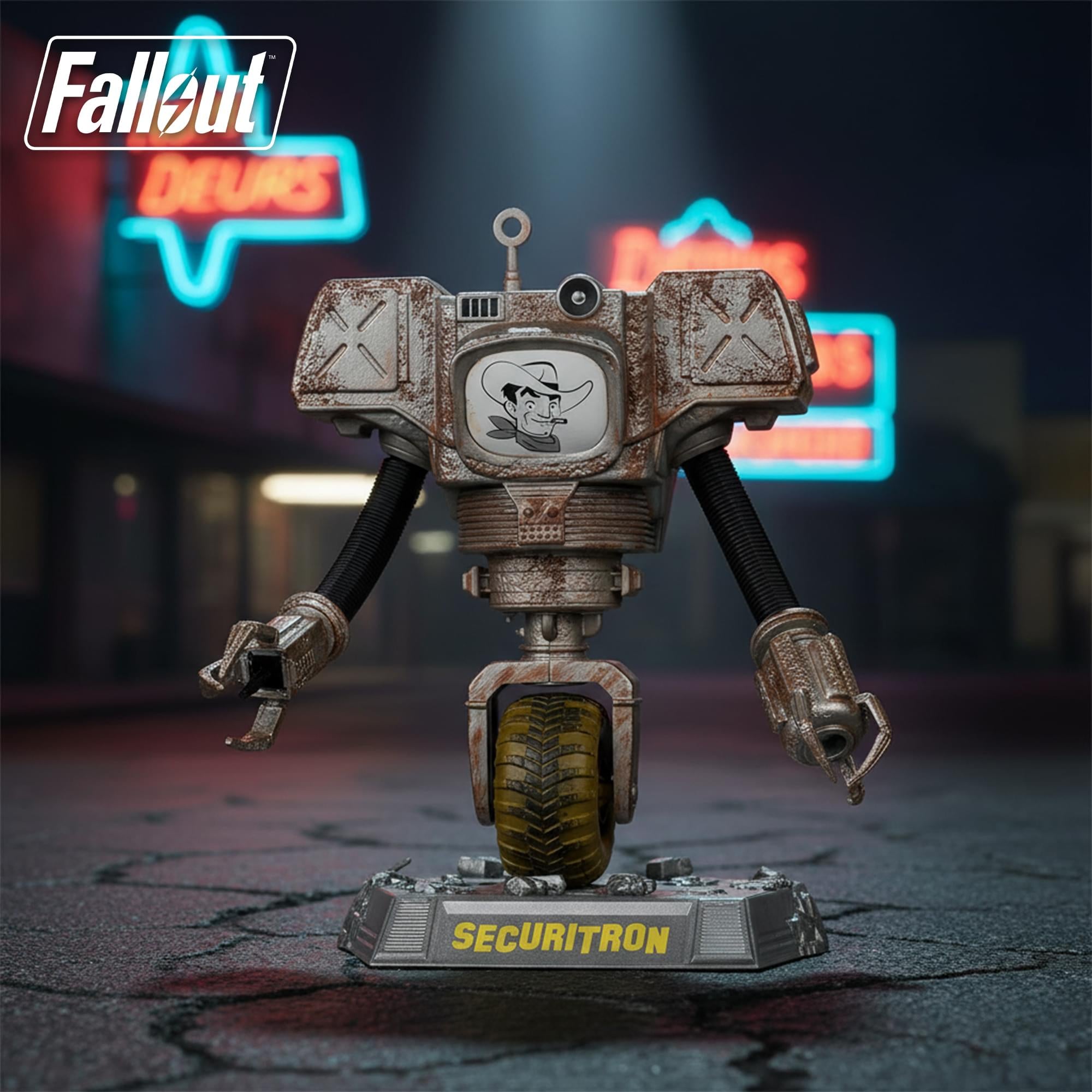 Fallout Movie Maniacs 6 Inch Posed Figure | Securitron