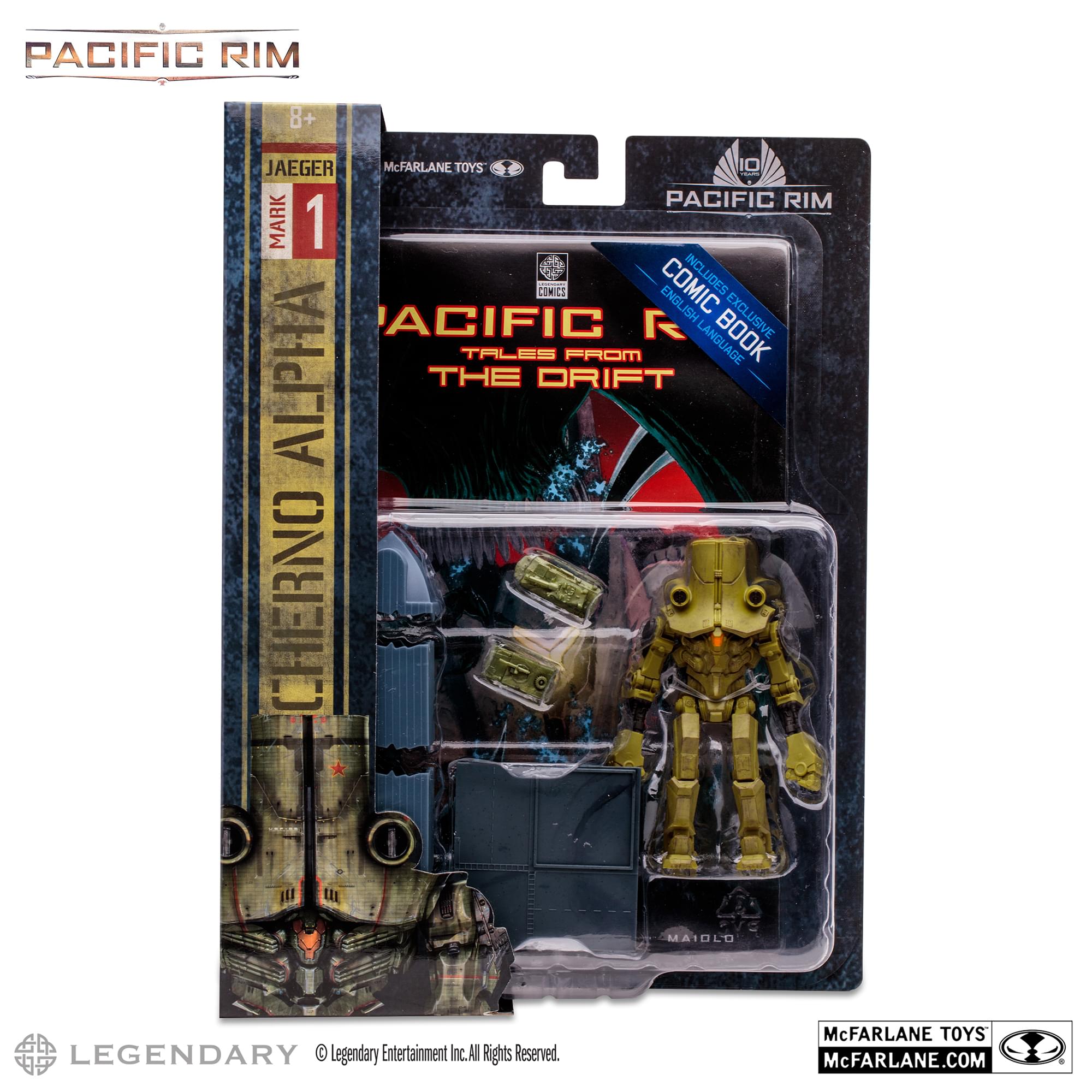 Pacific Rim 4 Inch Figure with Comic | Cherno Alpha