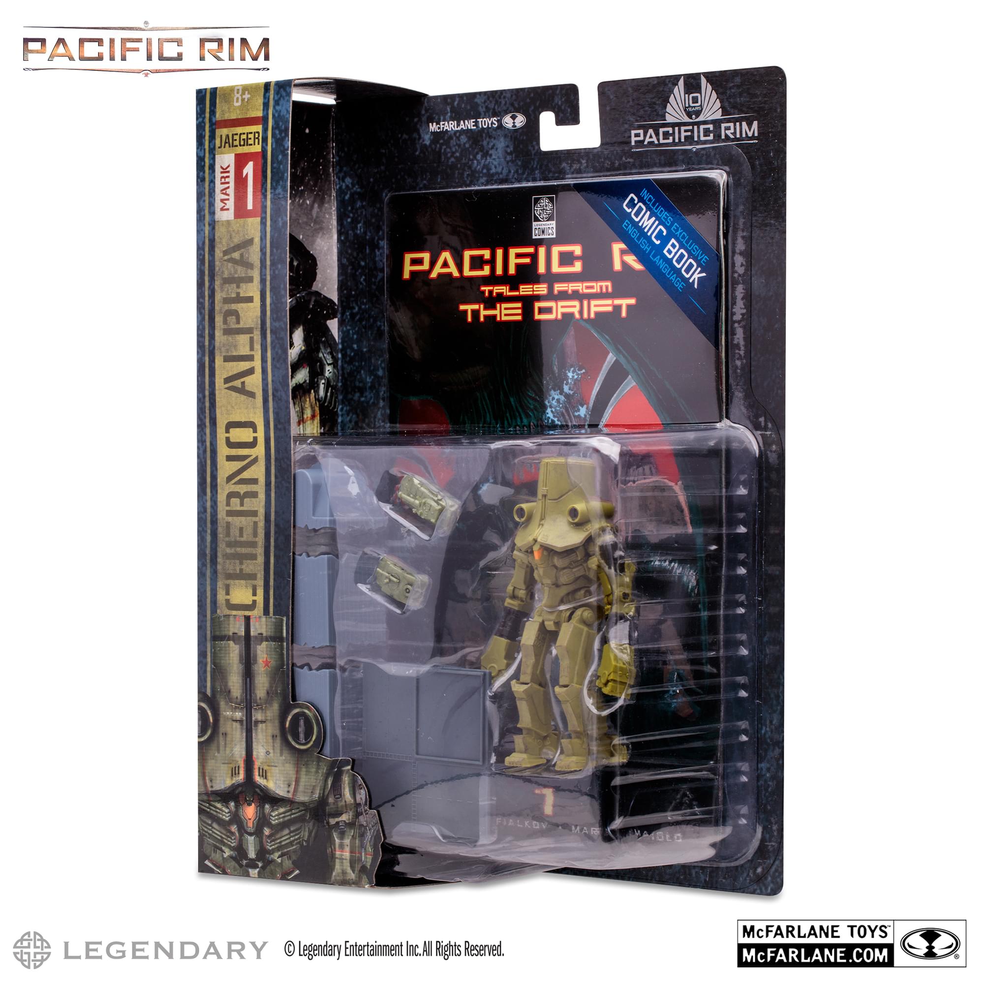 Pacific Rim 4 Inch Figure with Comic | Cherno Alpha