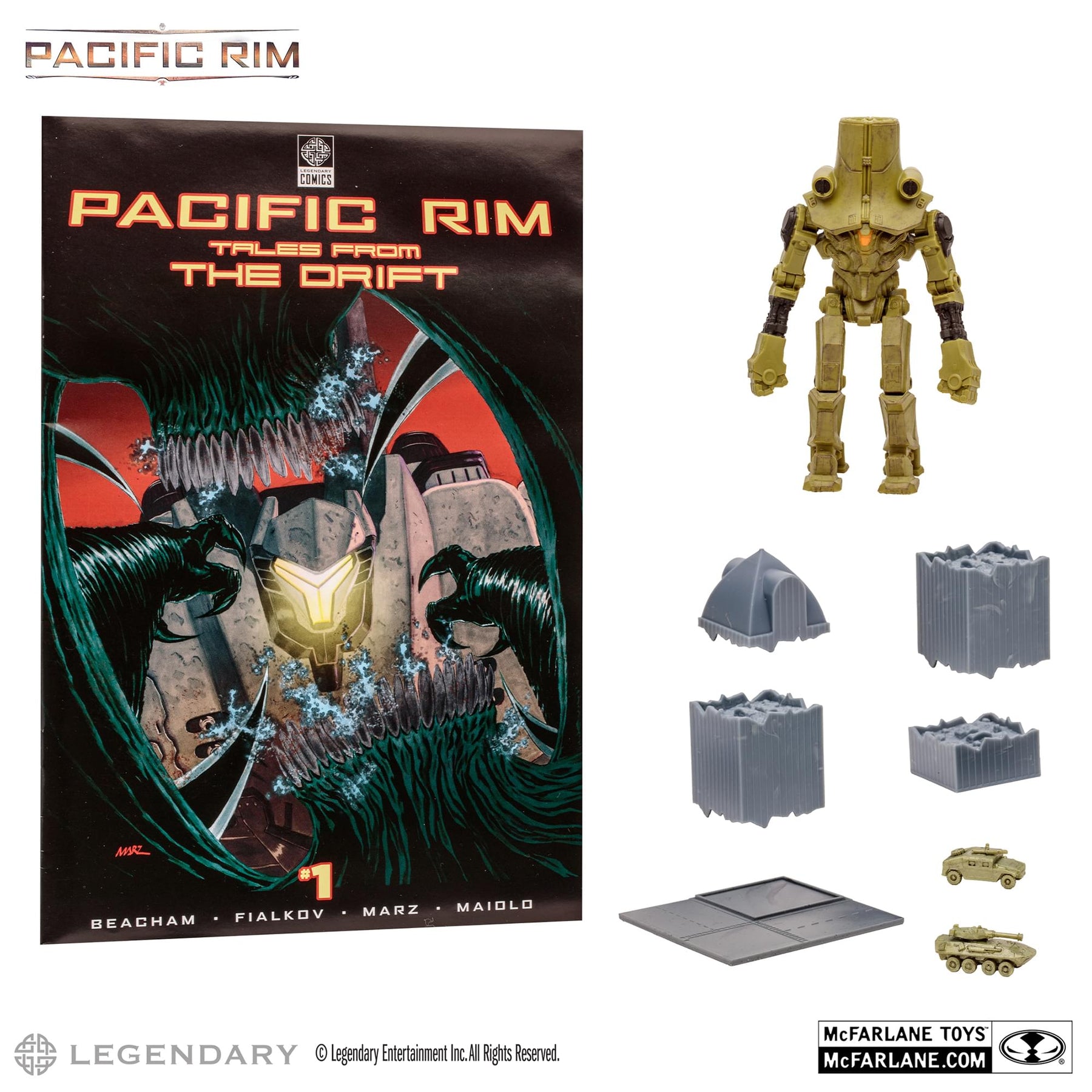 Pacific Rim 4 Inch Figure with Comic | Cherno Alpha