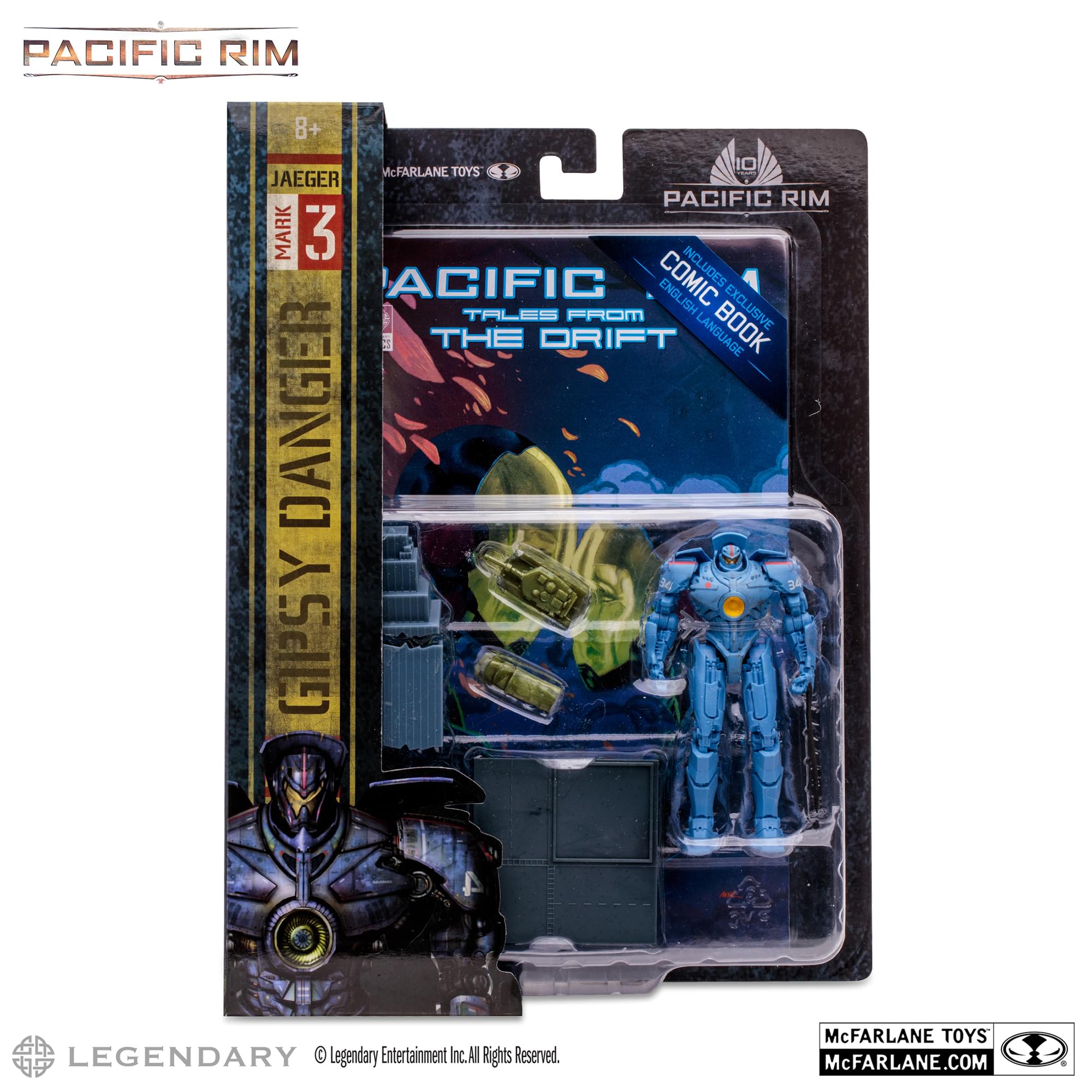 Pacific Rim 4 Inch Figure with Comic | Gipsy Danger