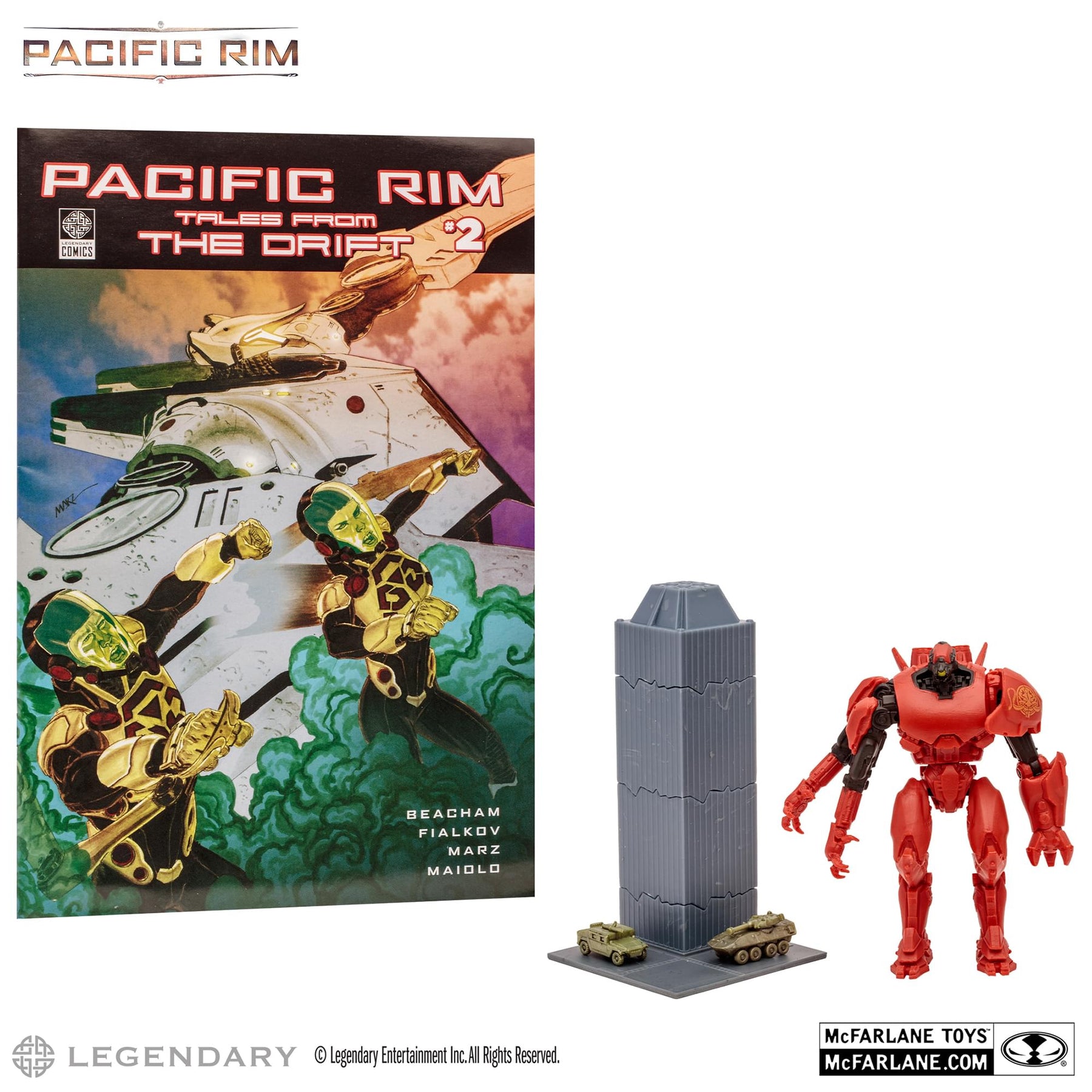 Pacific Rim 4 Inch Figure with Comic | Crimson Typhoon
