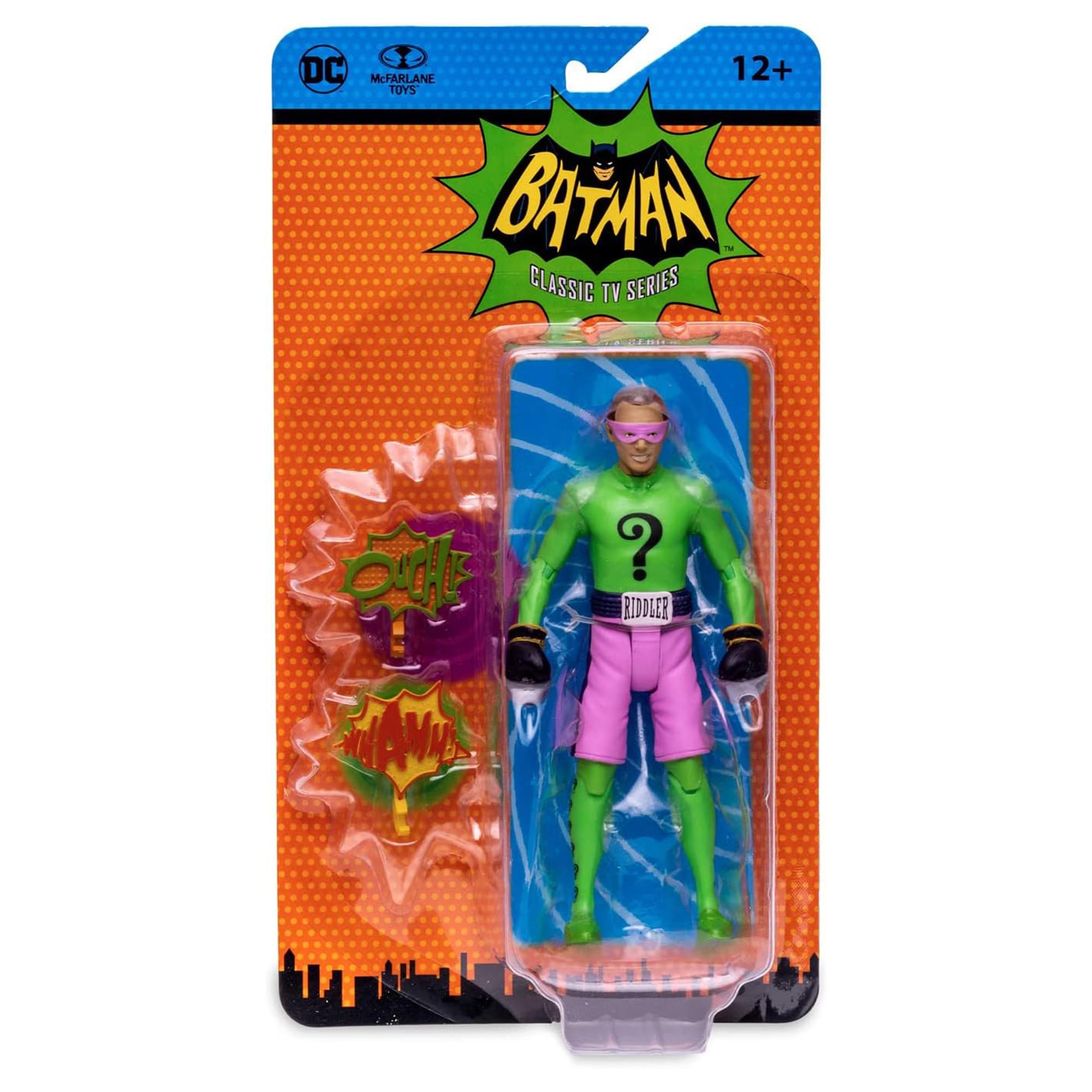 DC Batman 1966 TV Series 5 Inch Action Figure | Riddler Boxing