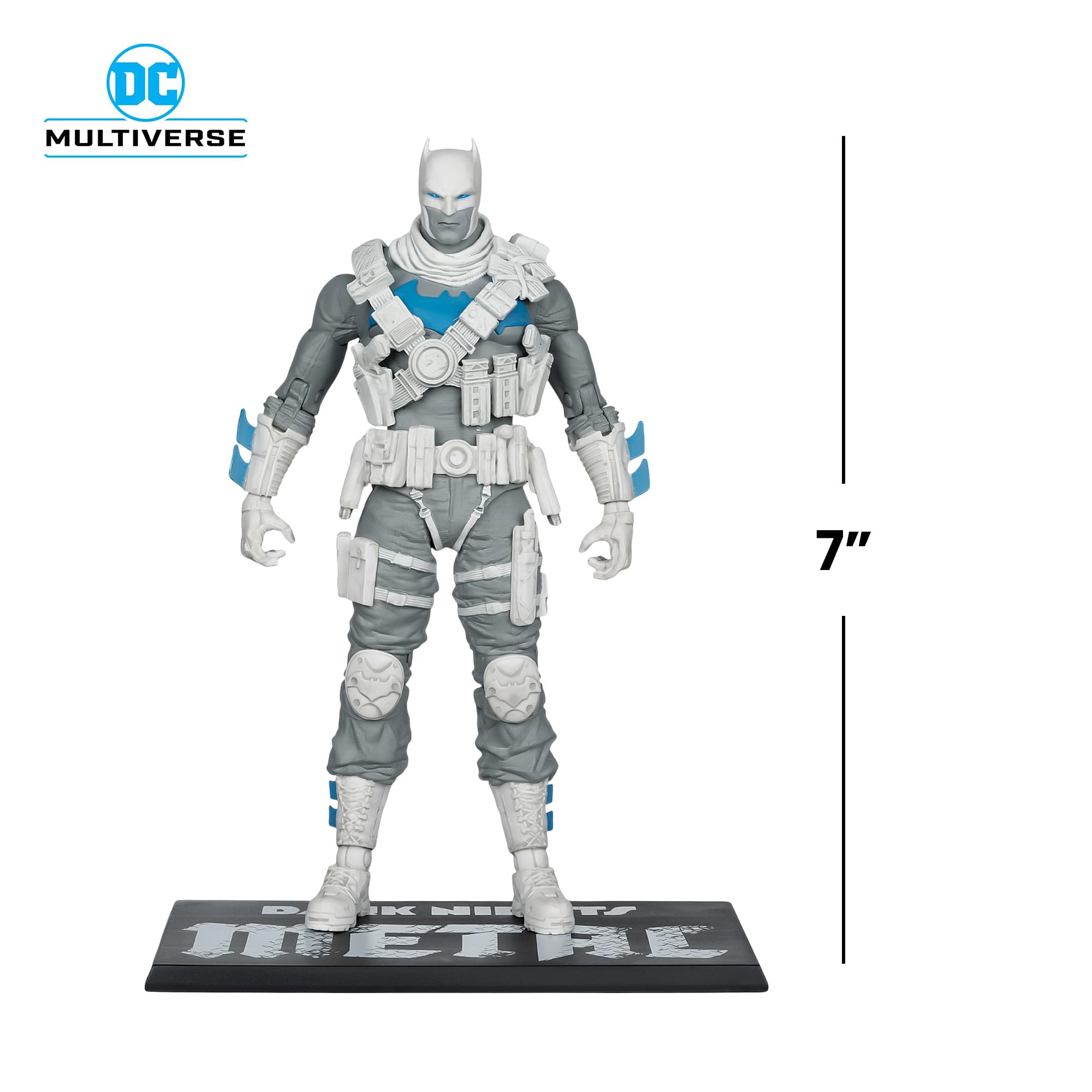 DC Multiverse Dark Nights: Metal Figure | The Grim Knight BW Accent Edition