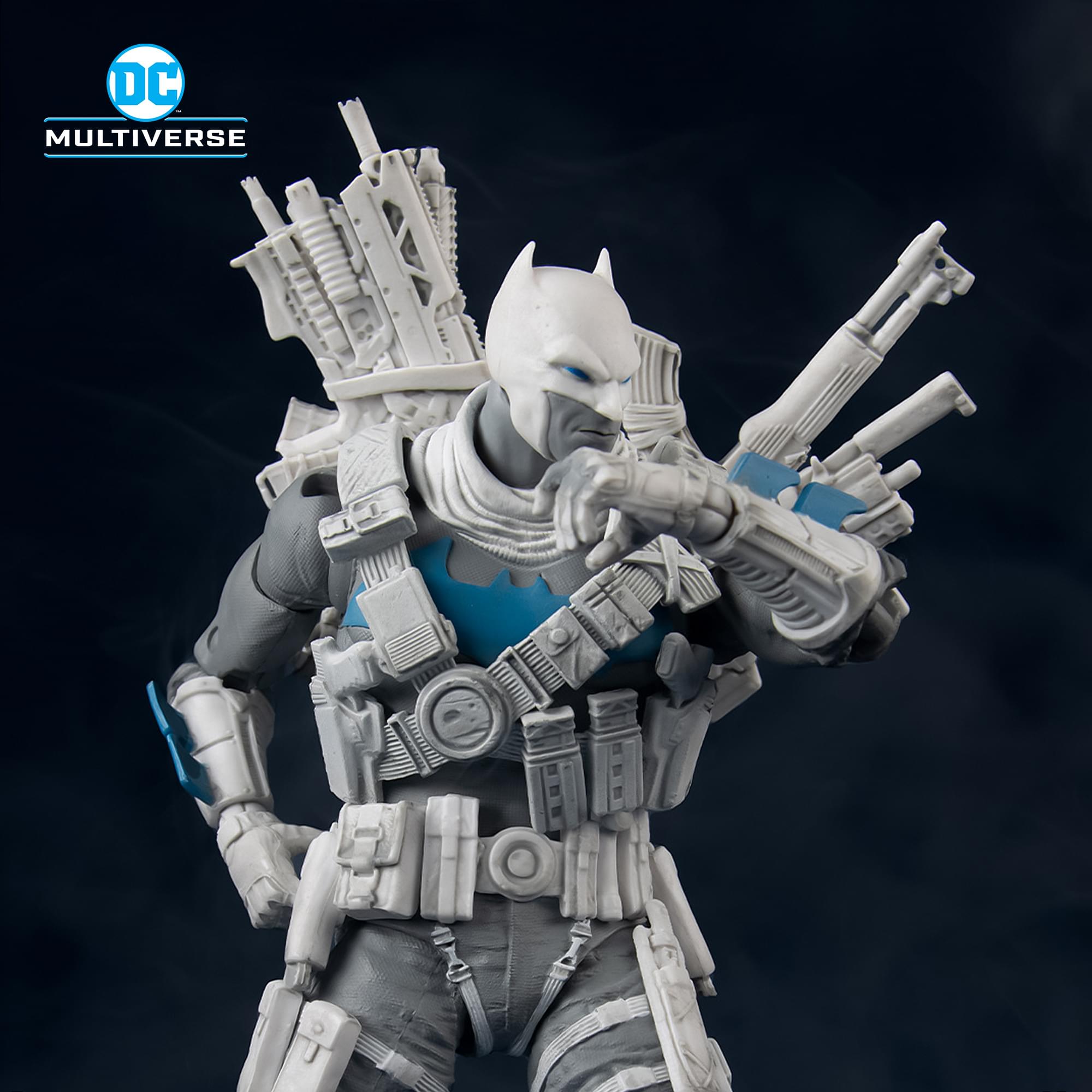 DC Multiverse Dark Nights: Metal Figure | The Grim Knight BW Accent Edition