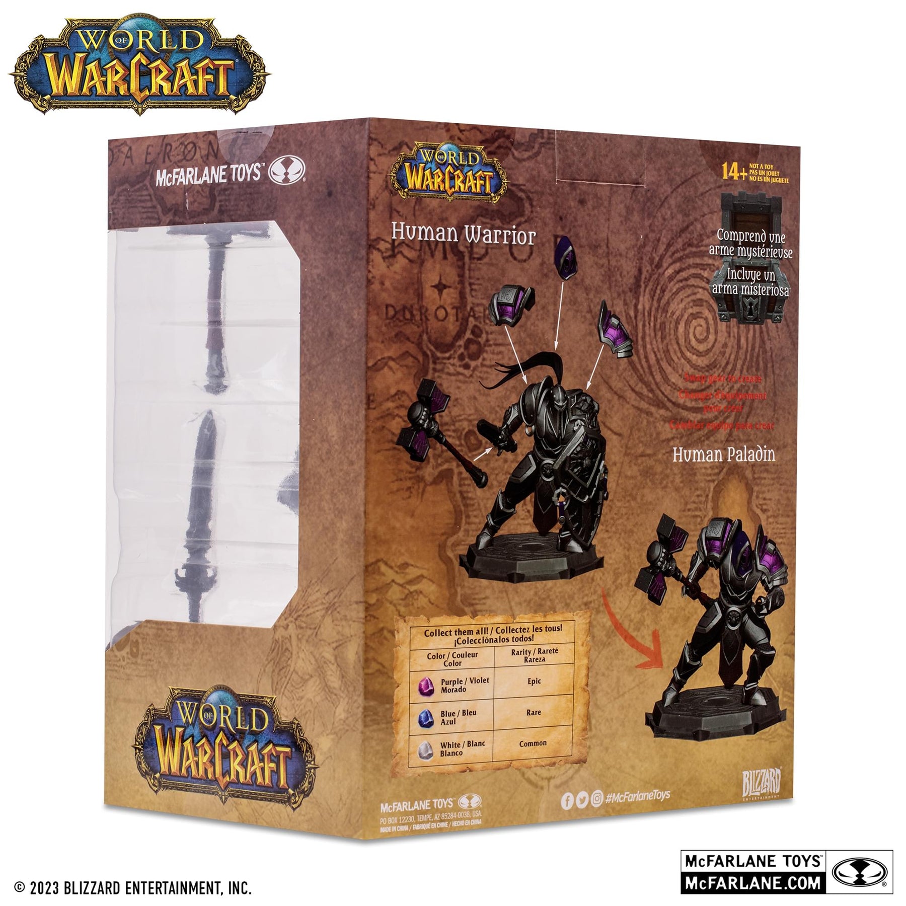 World of Warcraft 6 Inch Figure | Human: Paladin /Warrior (Epic)