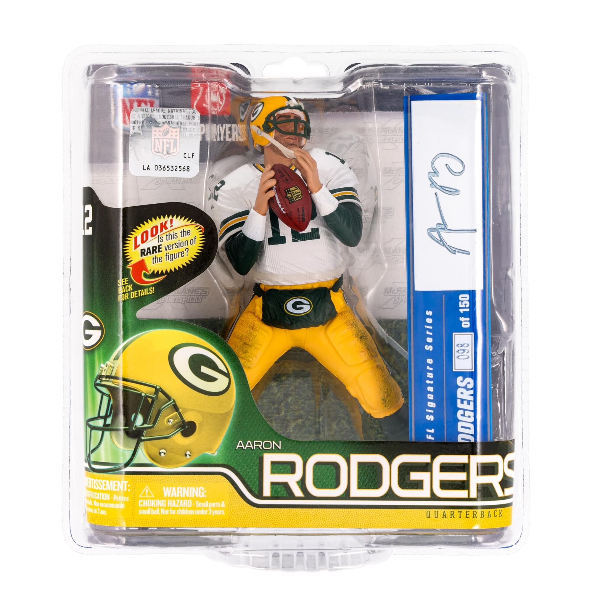Green Bay Packers McFarlane NFL S30 Figure: Aaron Rodgers (Autograph Chase)