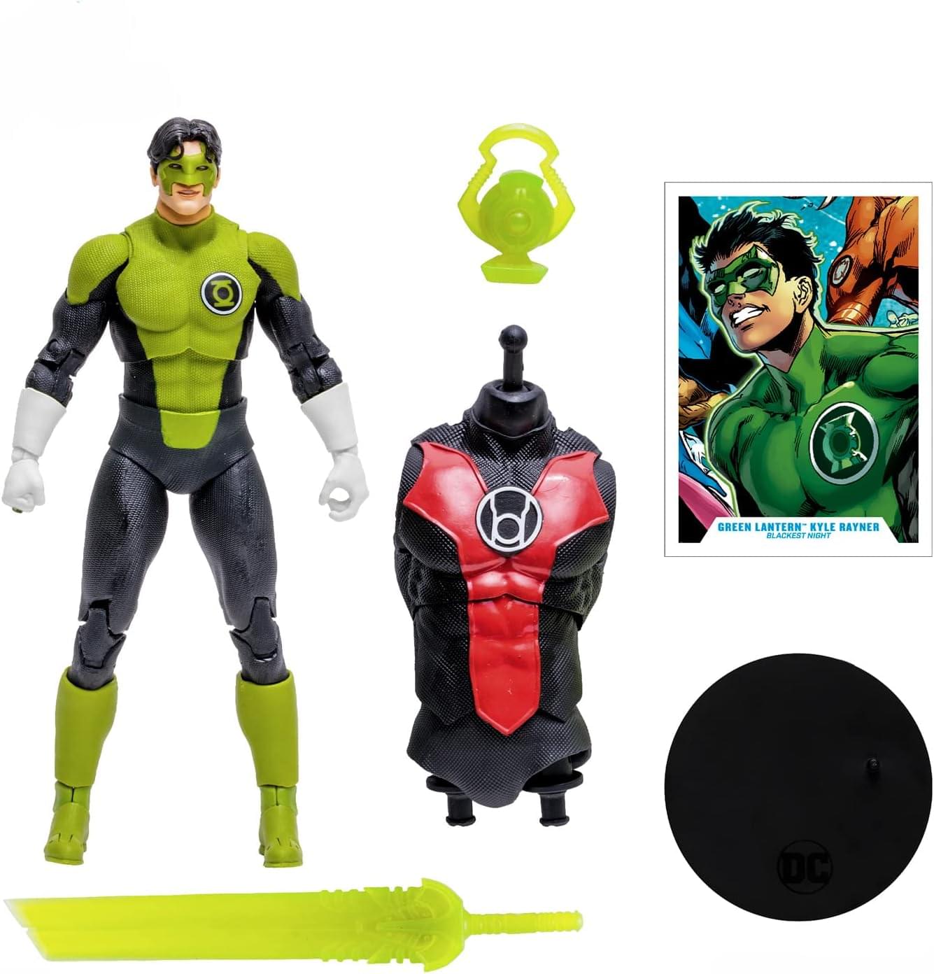 DC Multiverse 7 Inch Action Figure | Blackest Night Green Lantern Kyle Rayner