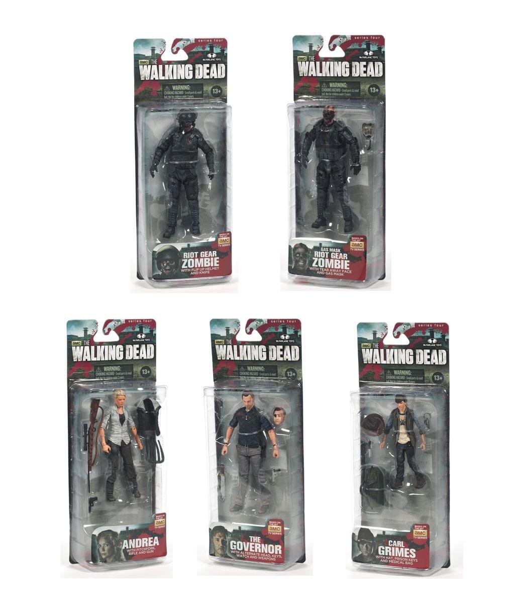 The Walking Dead TV 4 Action Figure Set Of 5