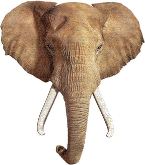 I AM Elephant 700 Piece Animal Head-Shaped Jigsaw Puzzle