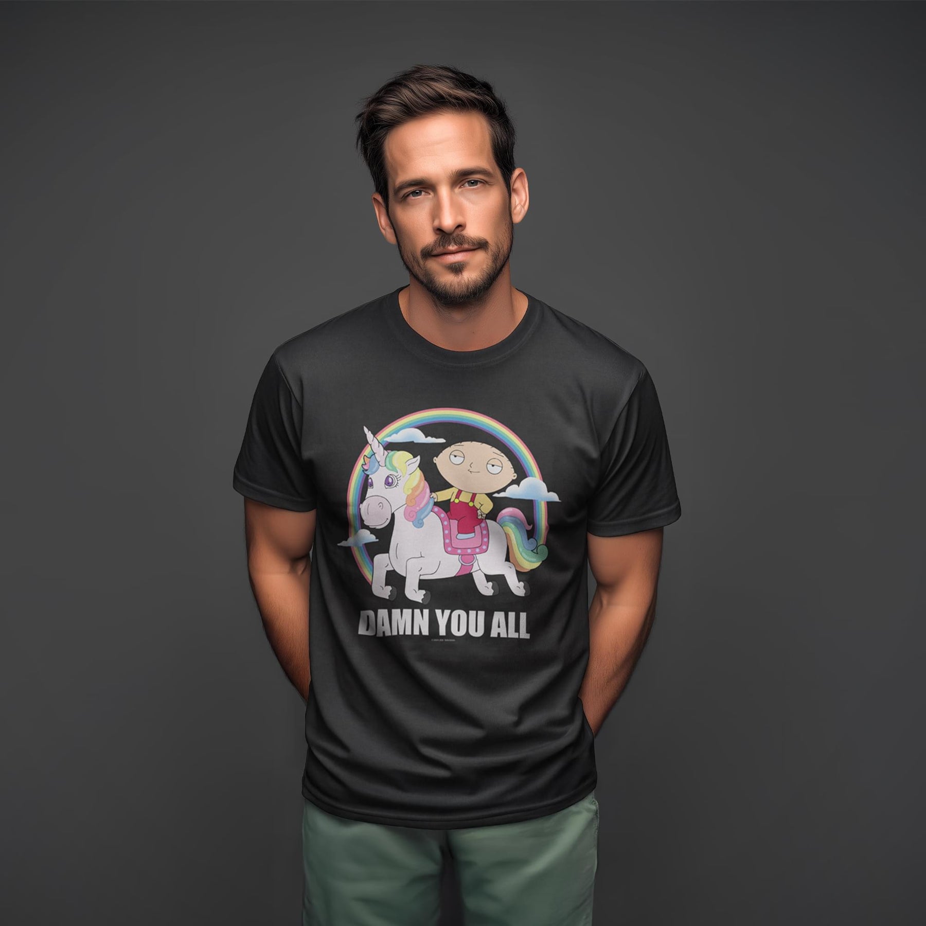 Family Guy Stewie Unicorn Short Sleeve T-Shirt