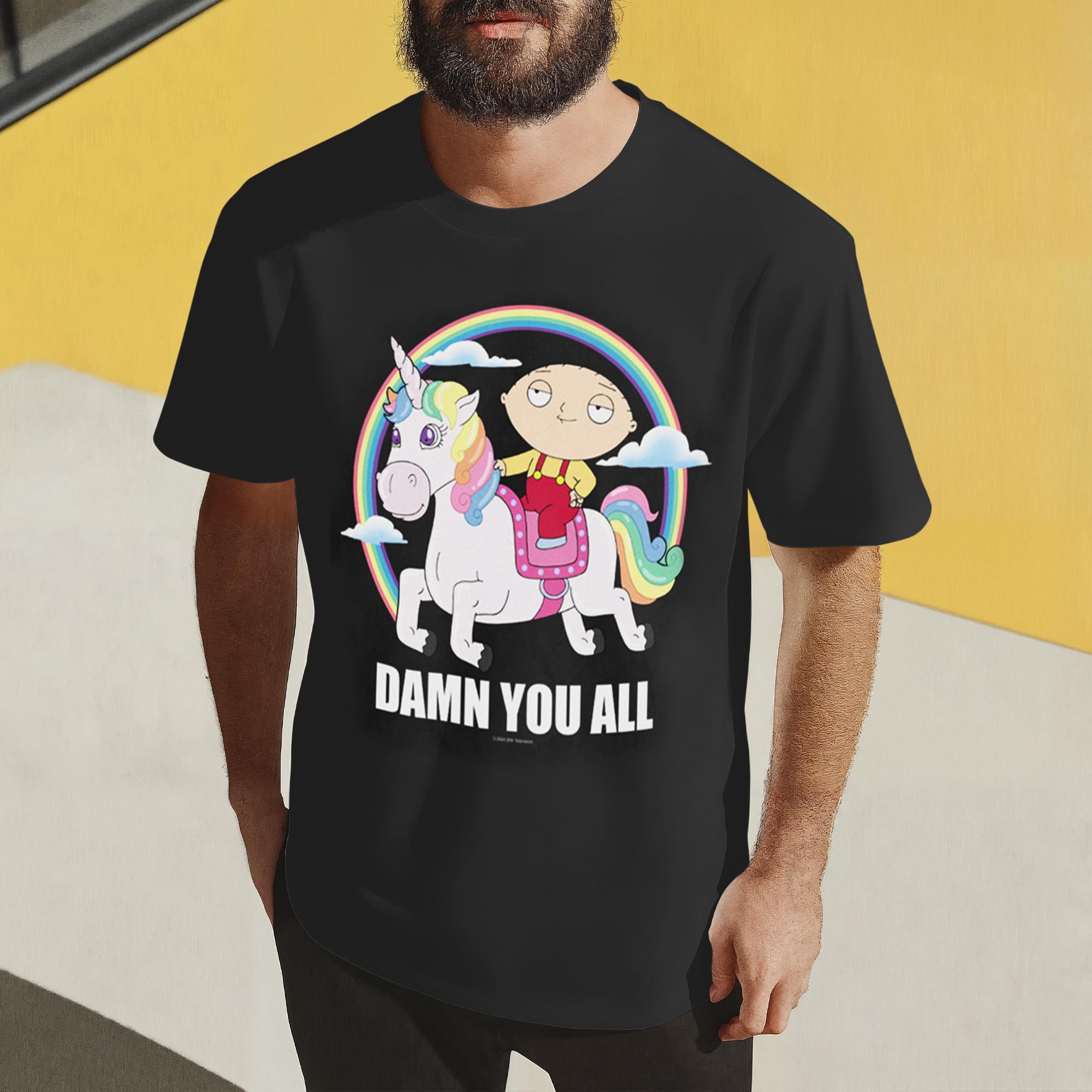 Family Guy Stewie Unicorn Short Sleeve T-Shirt