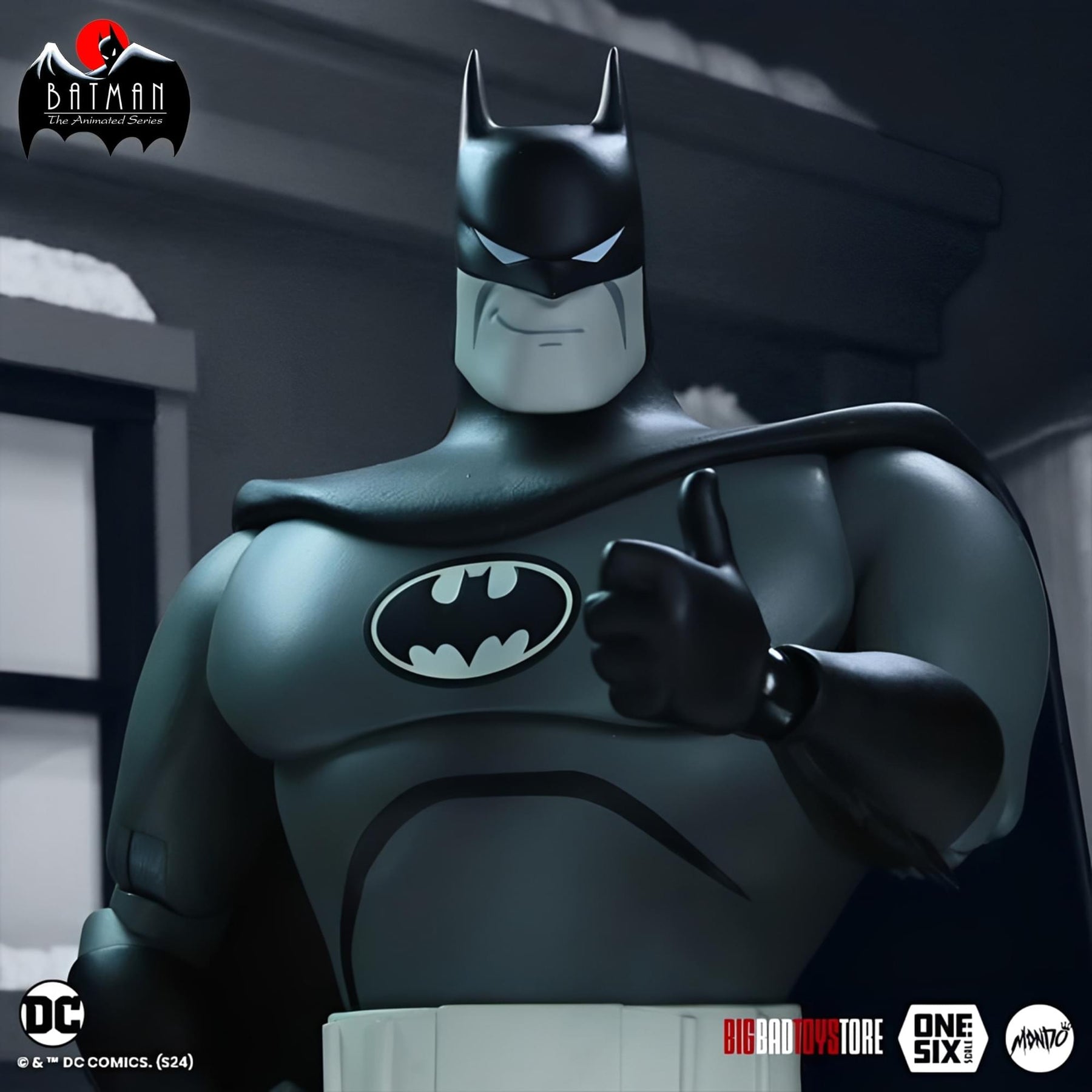 Batman: The Animated Series 1:6 Scale Action Figure | Batman (Noir Ver.)