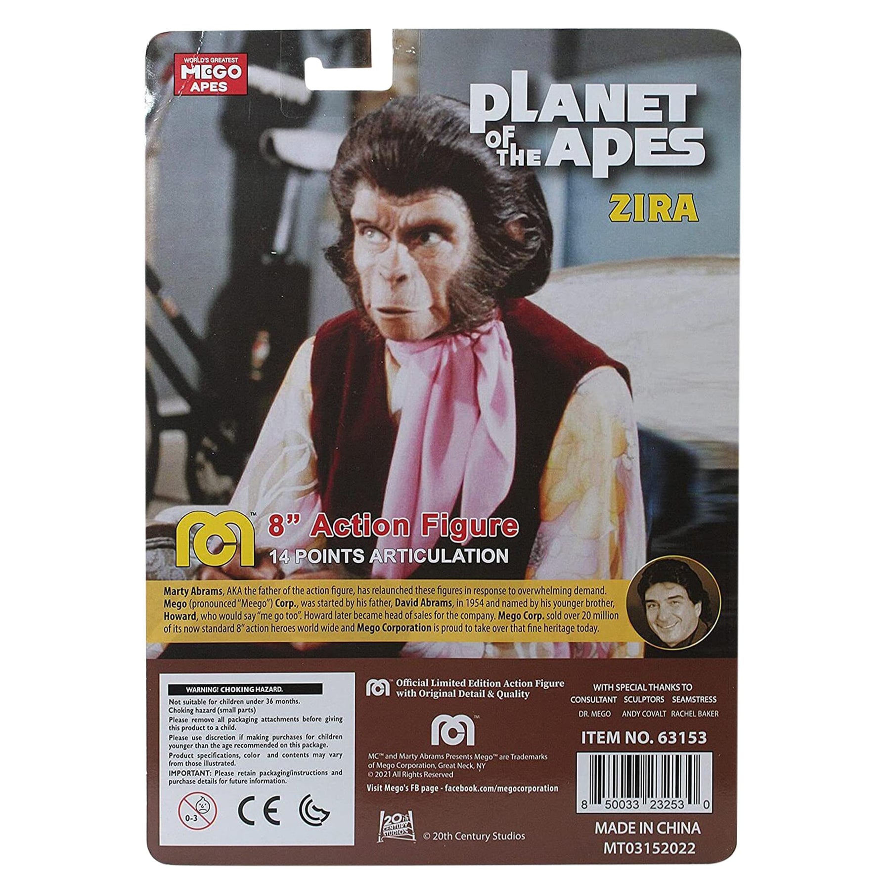 Mego Planet of the Apes Zira 8 Inch Action Figure