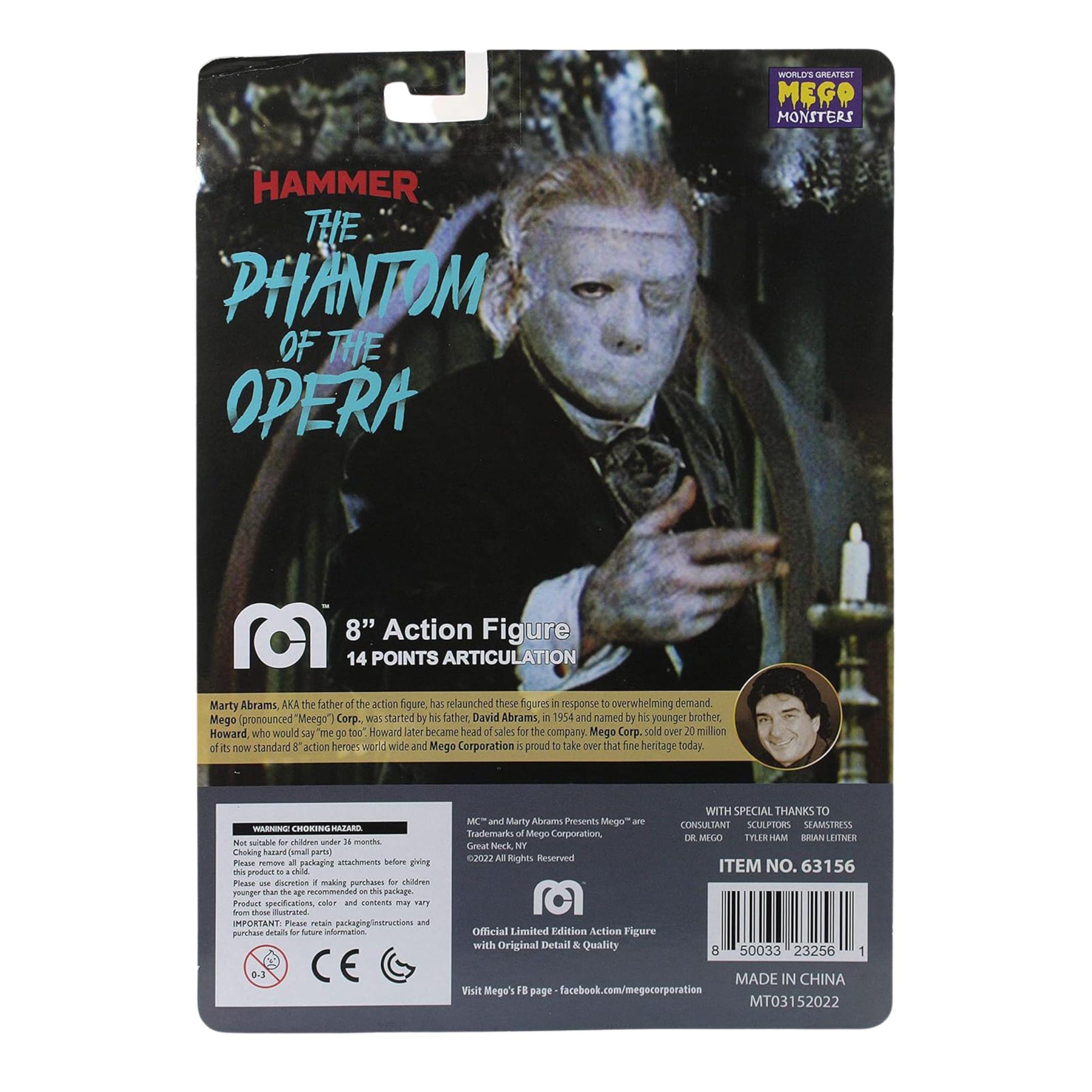 Mego Hammer Horror Phantom of the Opera (1962) 8 Inch Action Figure