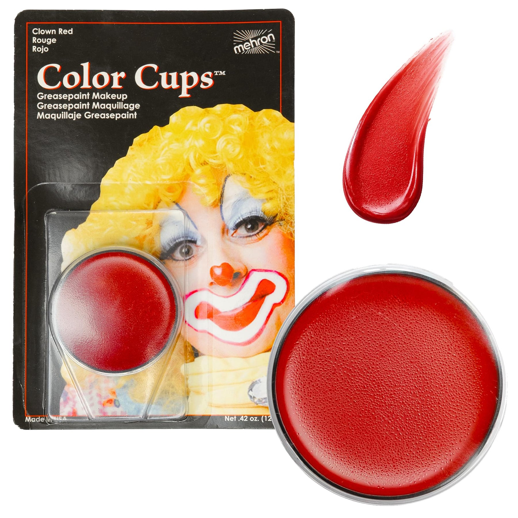 COLOR CUP CARDED CLOWN RED