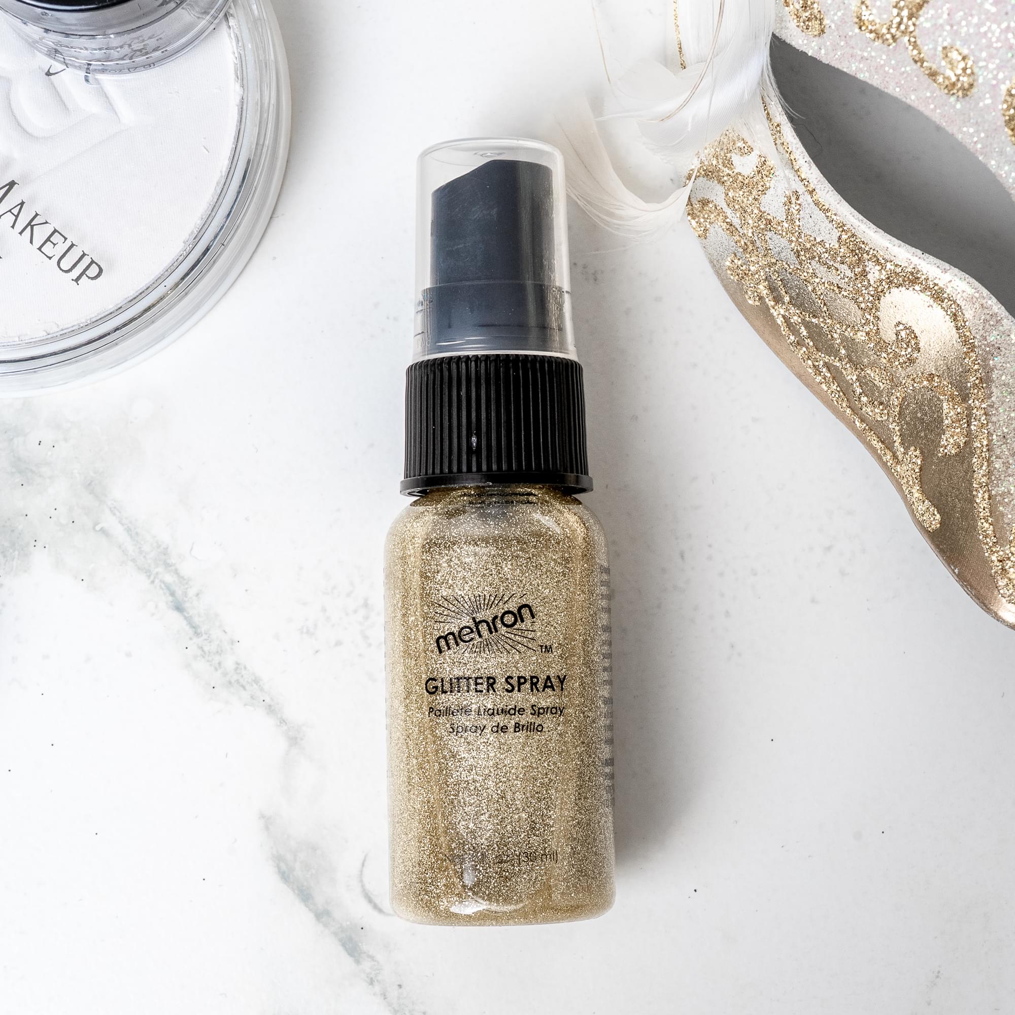 GLITTER SPRAY GOLD 1 OZ