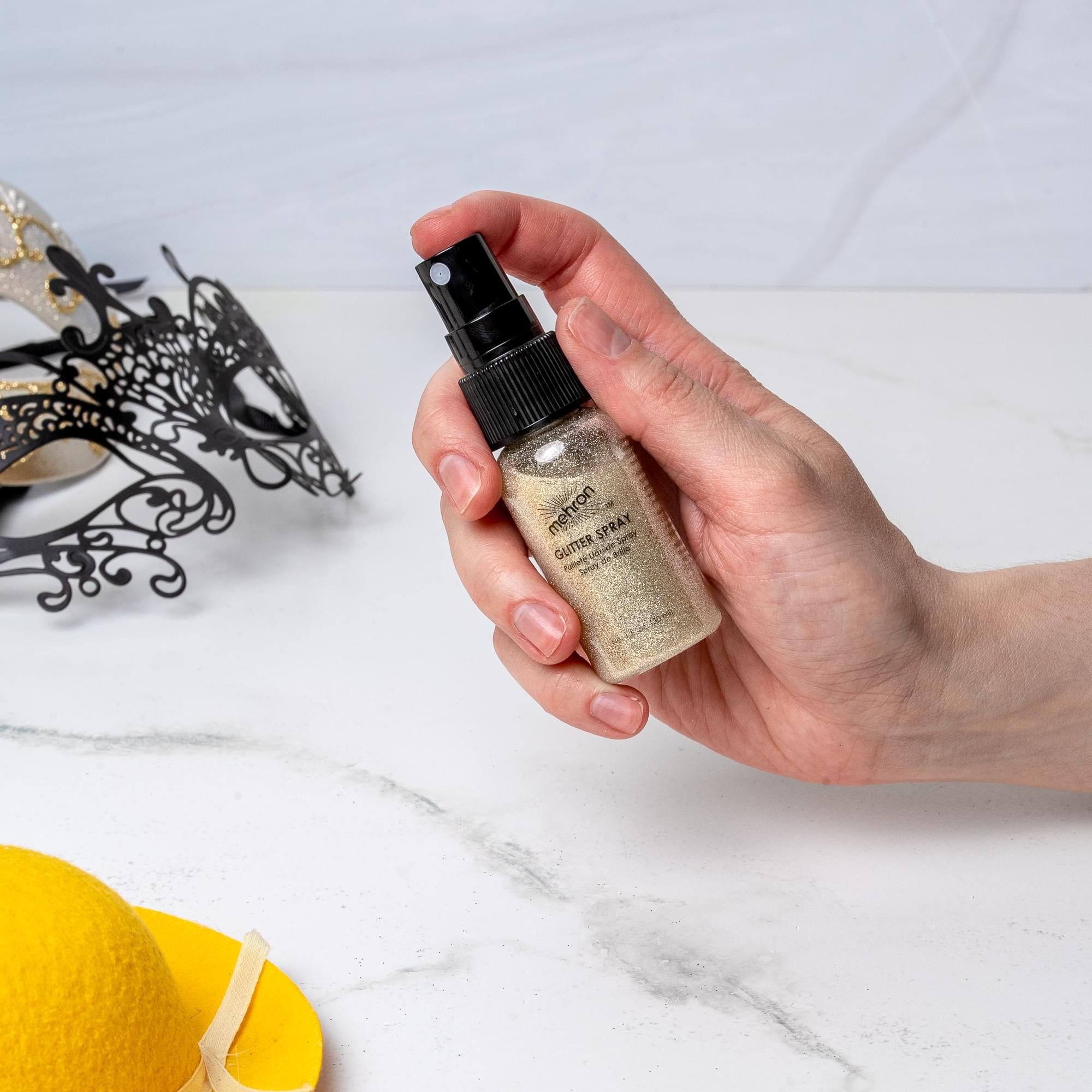 GLITTER SPRAY GOLD 1 OZ
