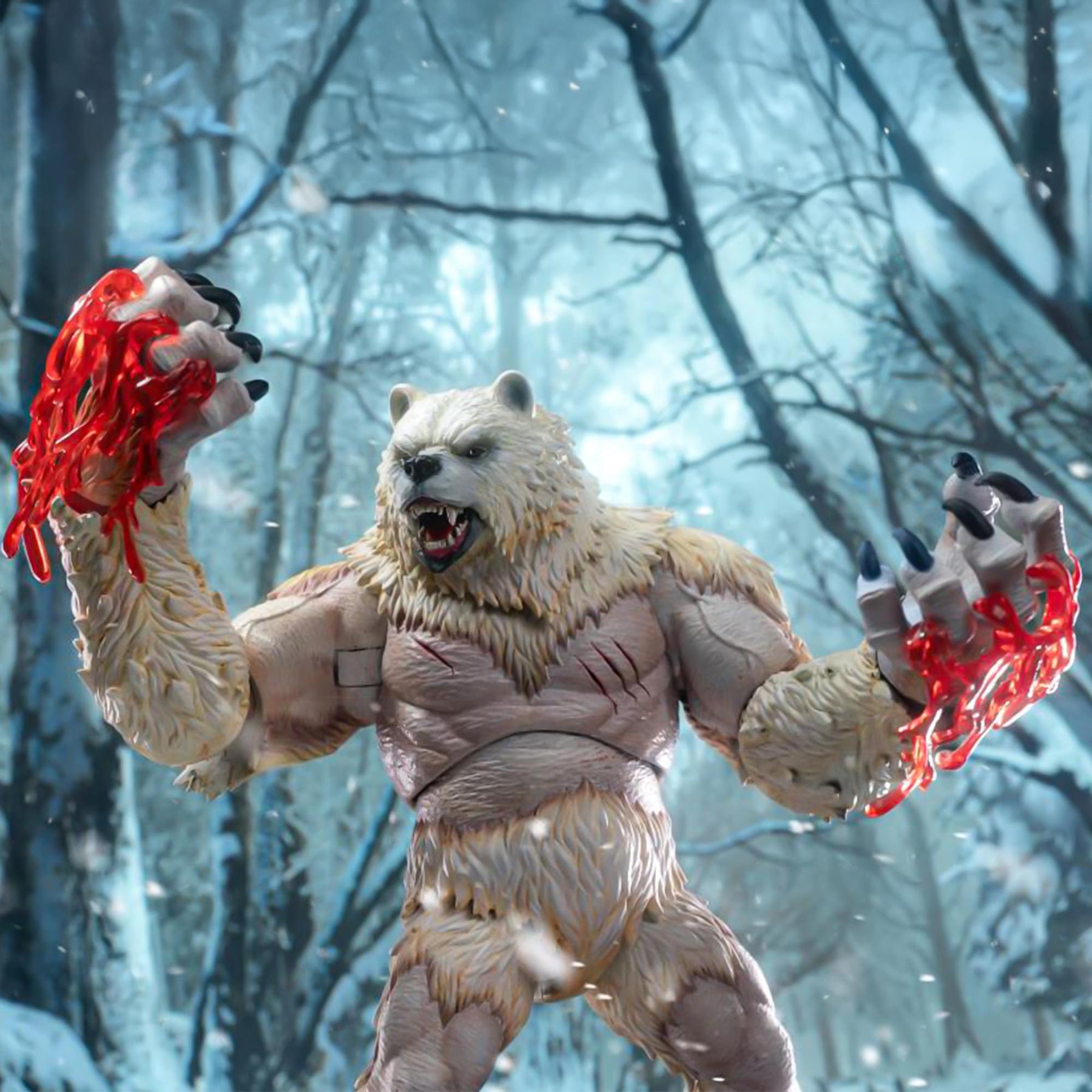 Ancient Warrior Polar Bear 9-Inch Action Figure With Bonus Armor