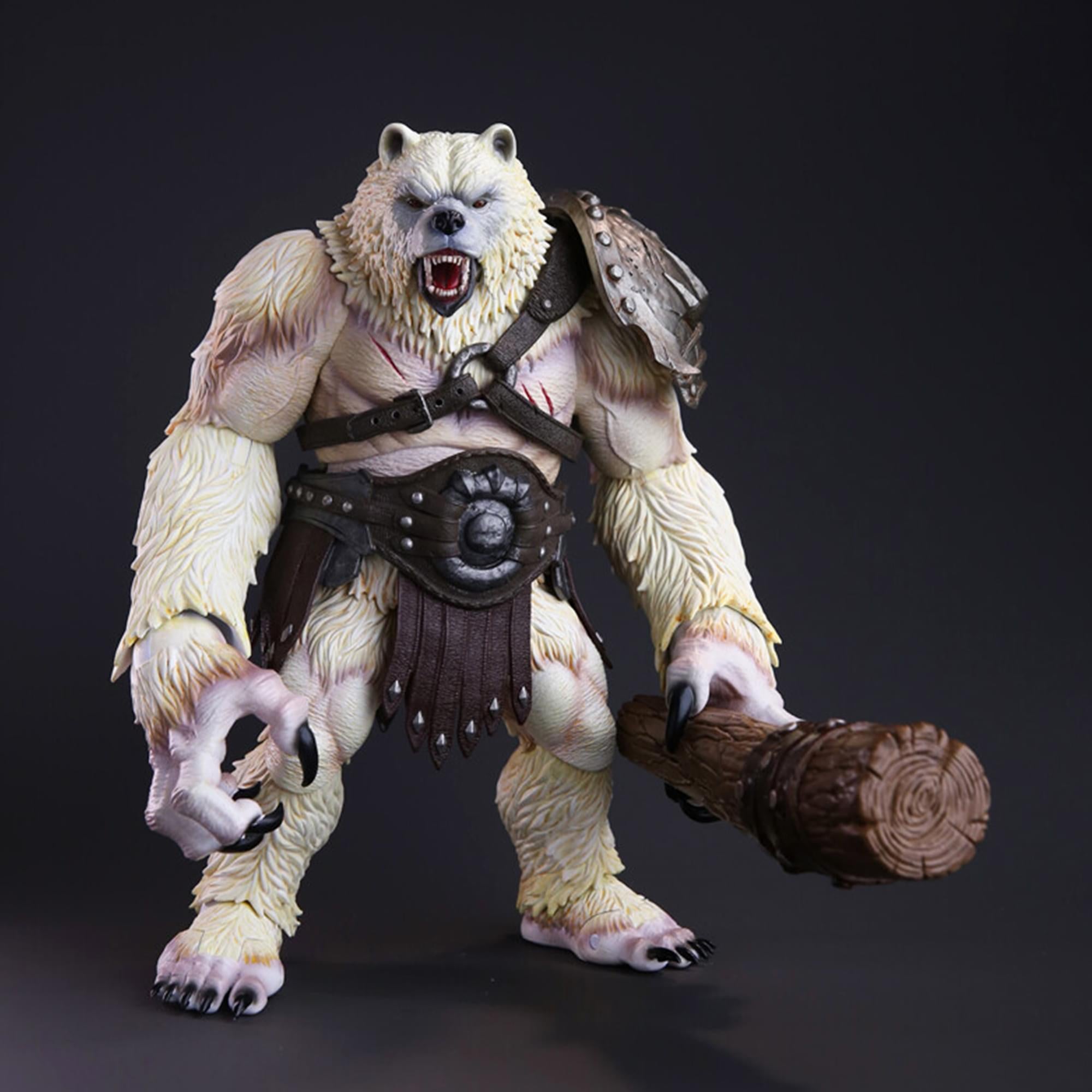 Ancient Warrior Polar Bear 9-Inch Action Figure With Bonus Armor