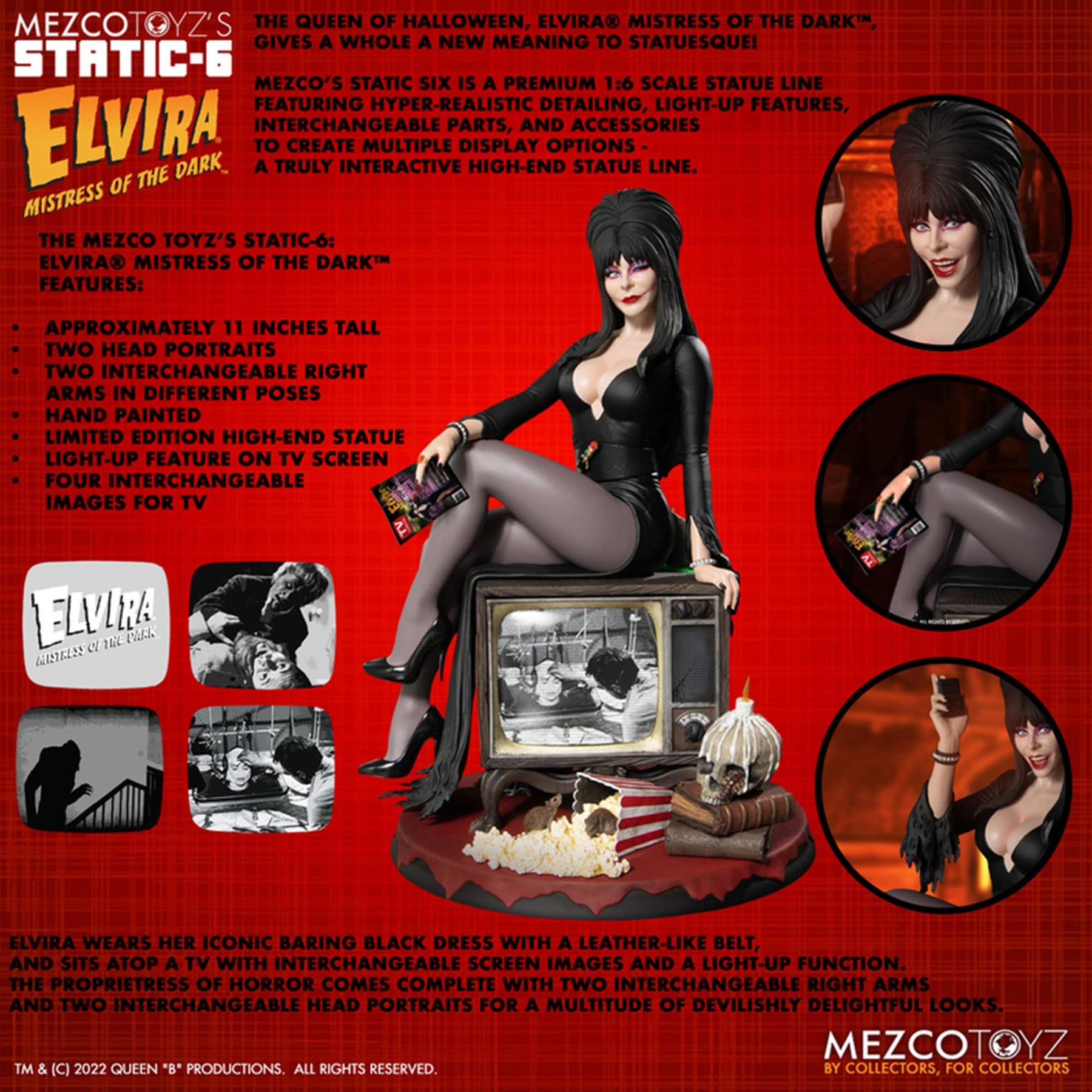 Elvira Mistress of the Dark Static-6 1:6 Scale Premium Statue
