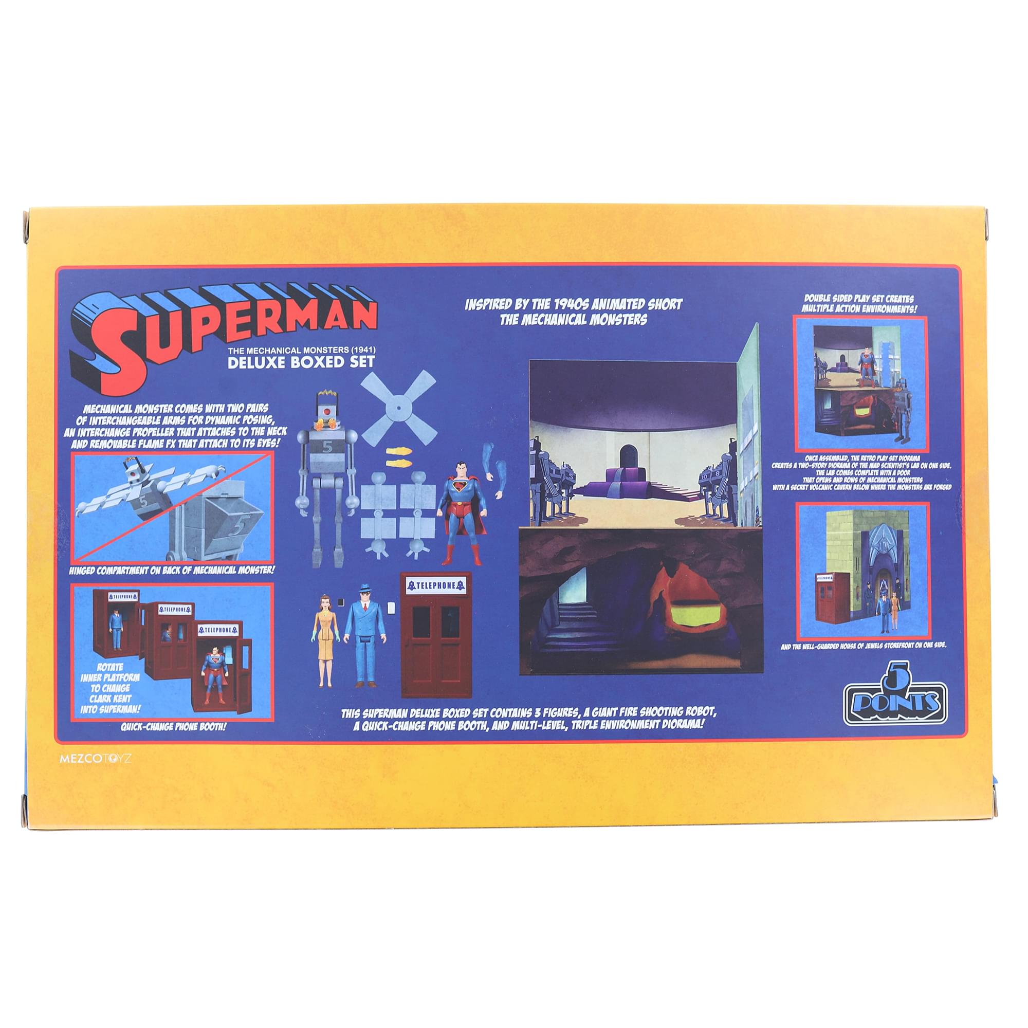 DC Comics 5 Points Superman The Mechanical Monsters (1941) Deluxe Boxed Set