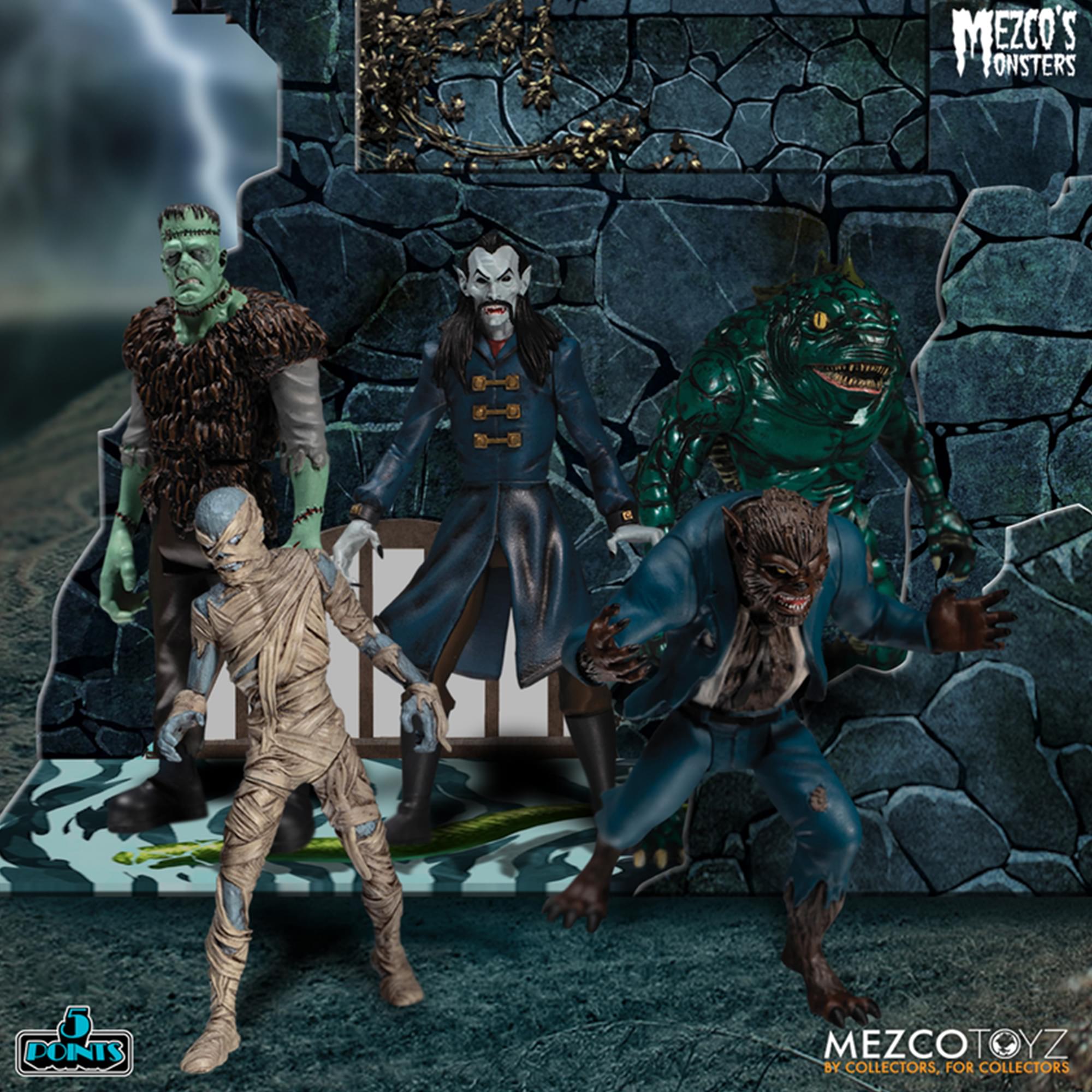 5 Points Mezco’s Monsters Tower of Fear Deluxe Boxed Set