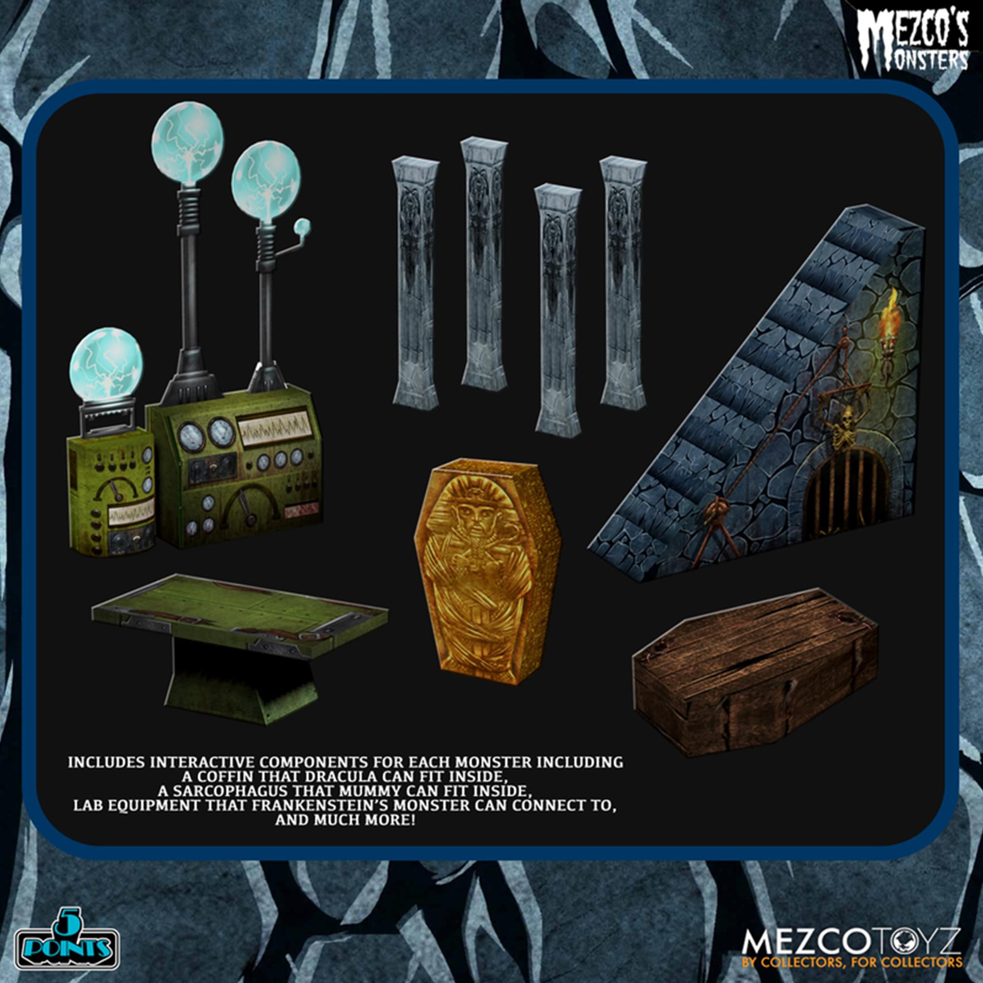 5 Points Mezco’s Monsters Tower of Fear Deluxe Boxed Set