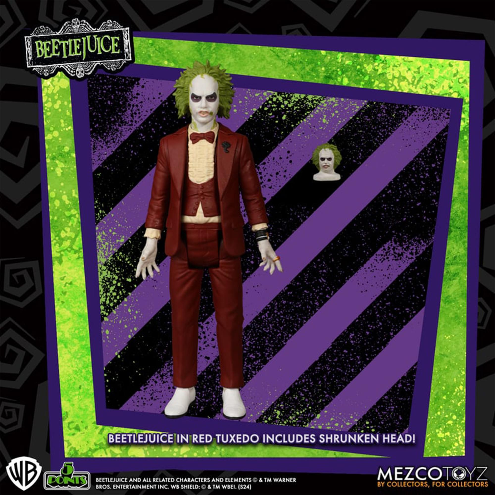 Beetlejuice 5 Points Action Figure | Red Tux