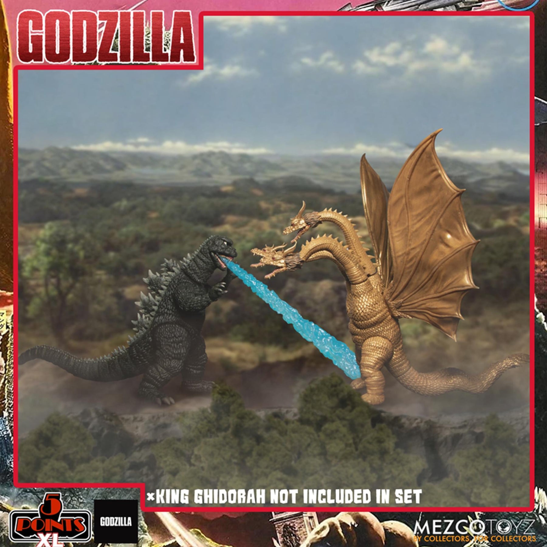mezco godzilla destroy all monsters Godzilla: Destroy All Monsters Round 1 5 Points XL Boxed Set