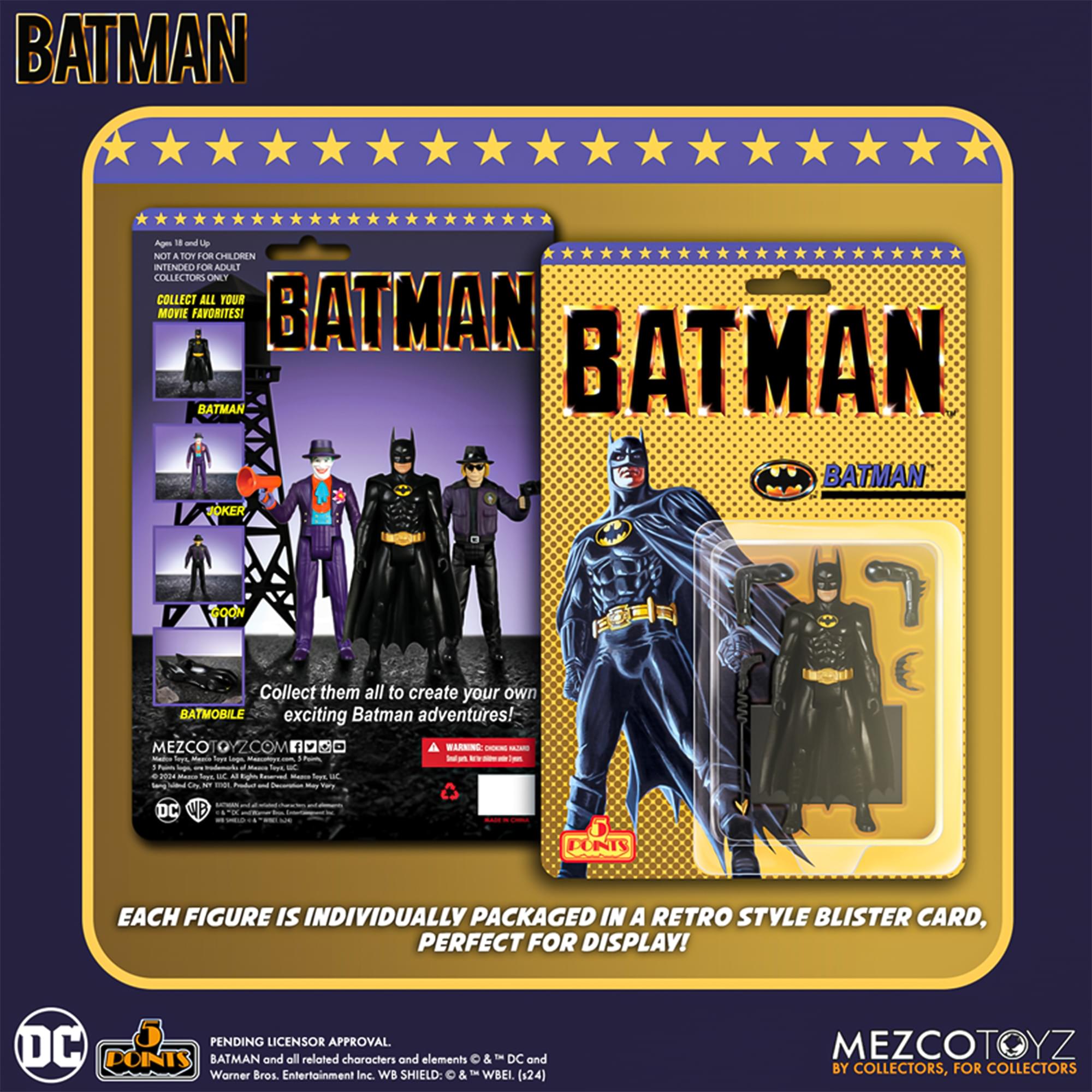 DC Comics 5 Points 1989 Batman Action Figure | Batman