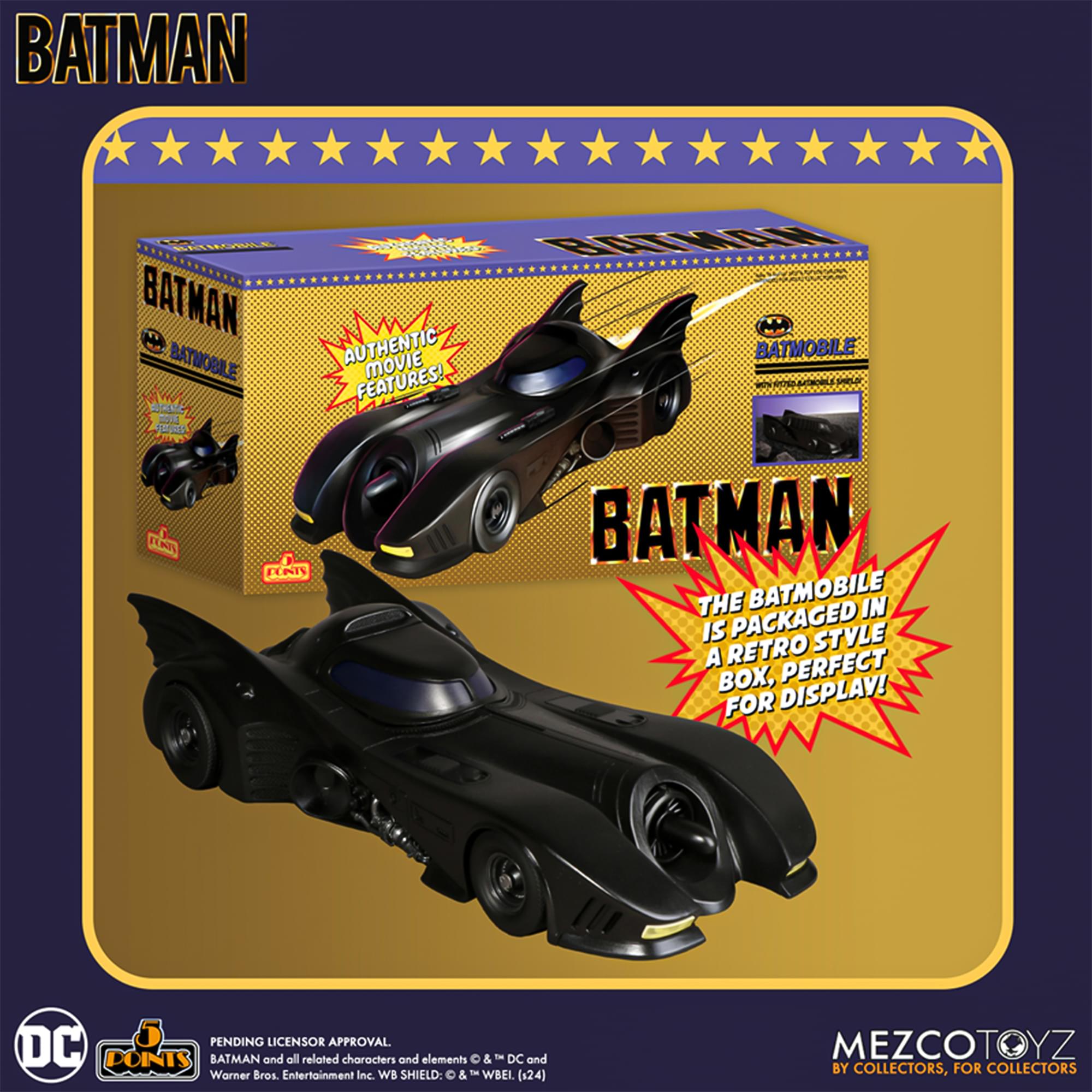 DC Comics 5 Points 1989 Batman Batmobile