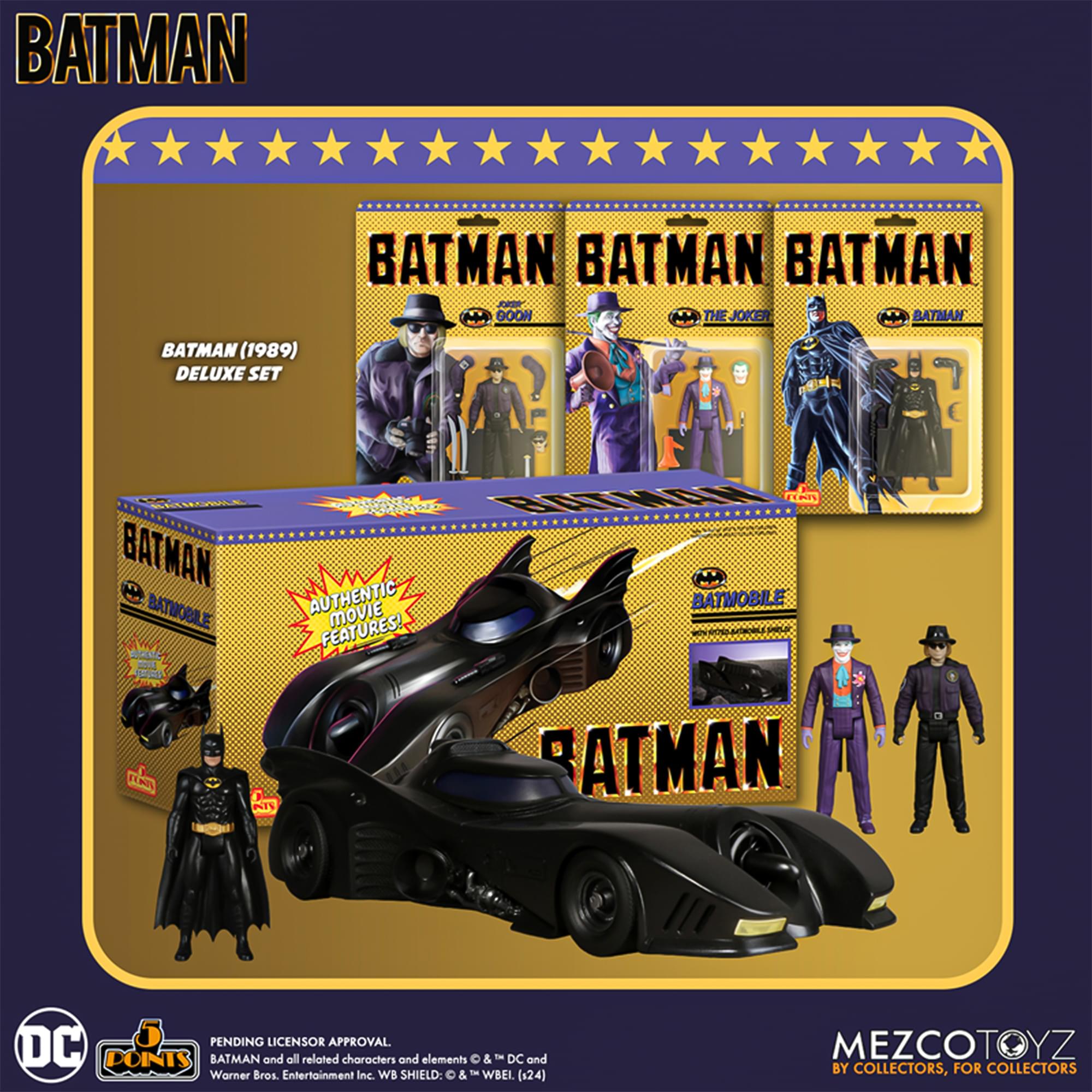 DC Comics 5 Points 1989 Batman Batmobile