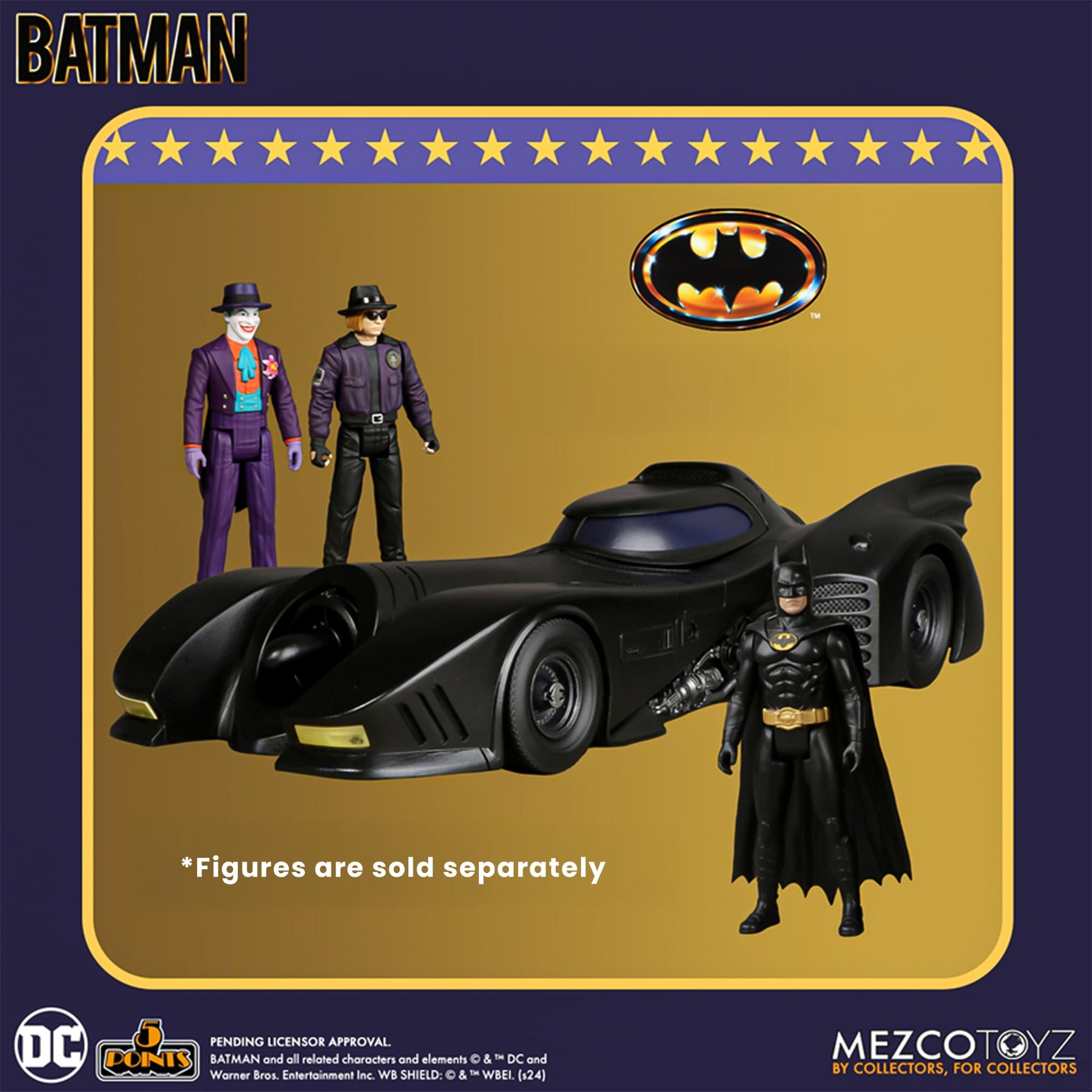 DC Comics 5 Points 1989 Batman Batmobile